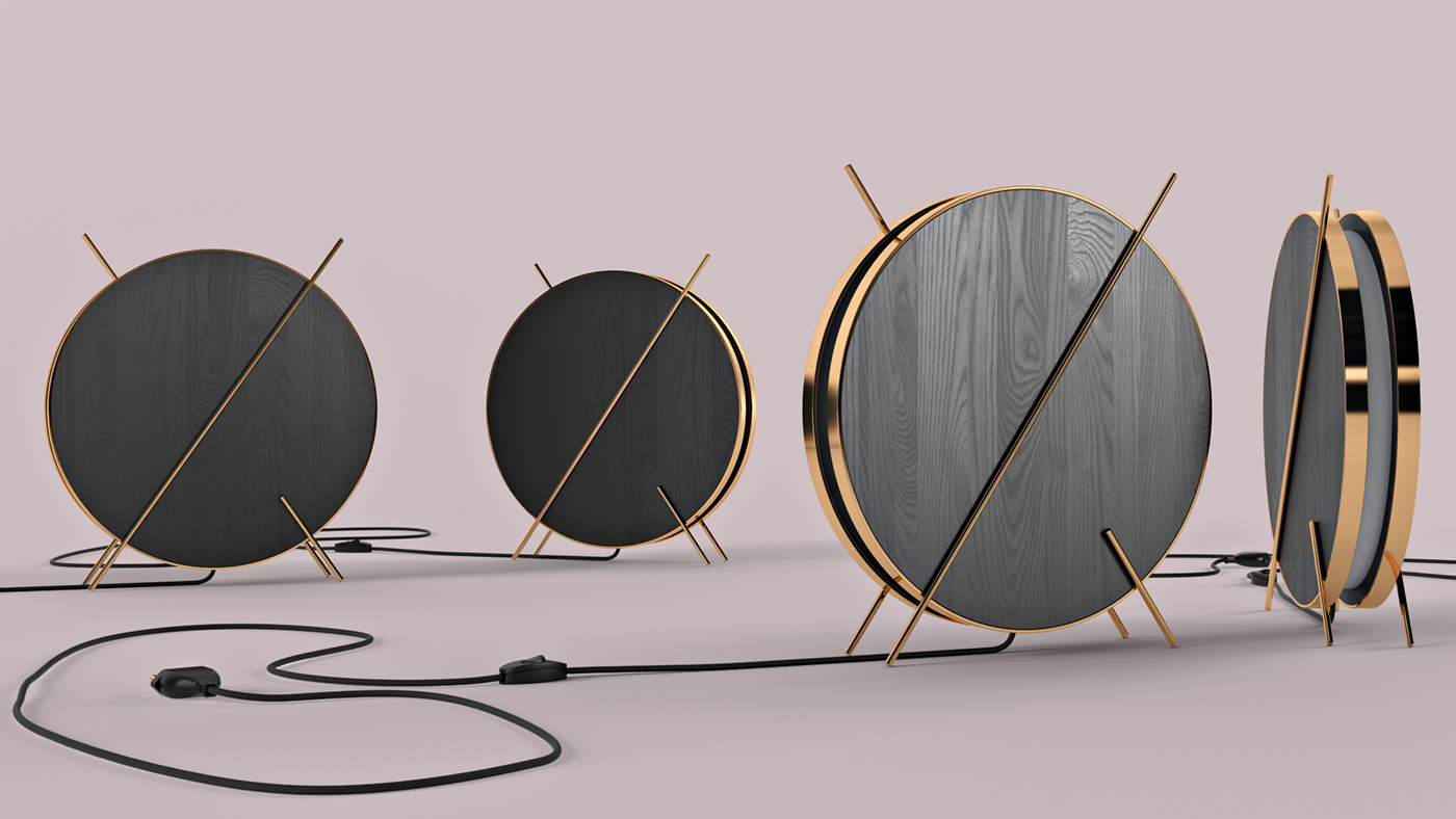 Floyd，Lamp design，black，