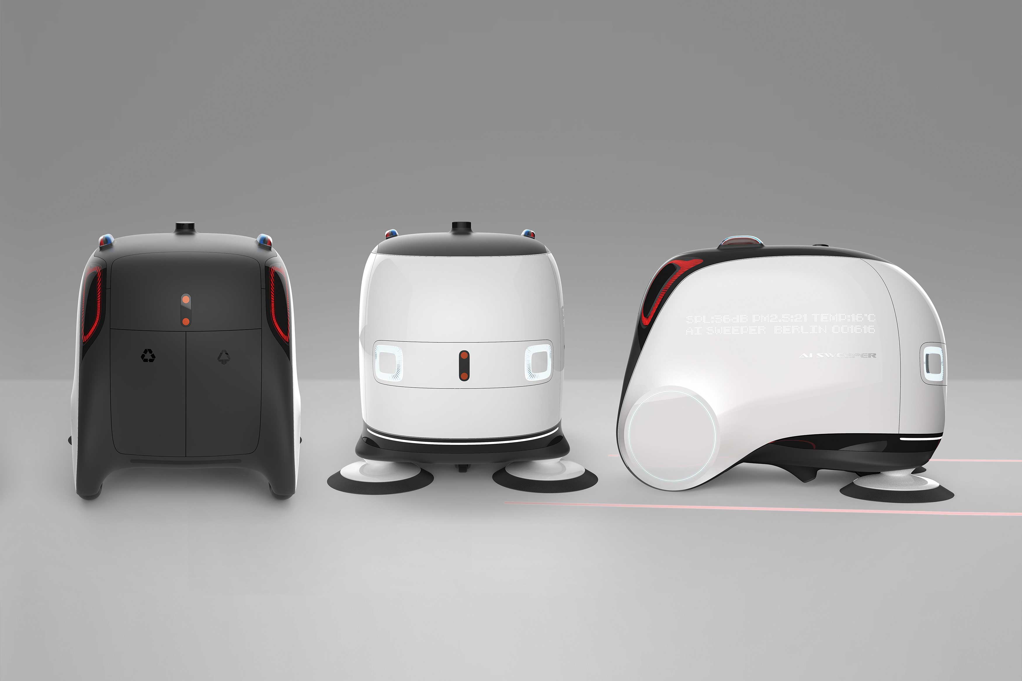 2020 red dot design concept award，Automatic Sweeper，led，intelligence，Sweeping robot，