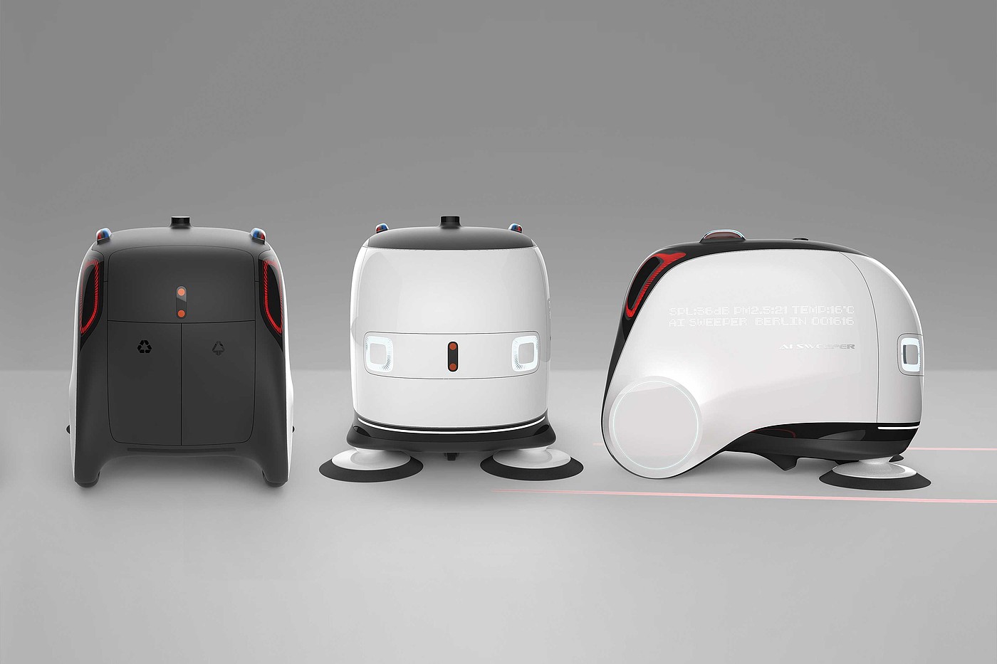 2020 red dot design concept award，Automatic Sweeper，led，intelligence，Sweeping robot，