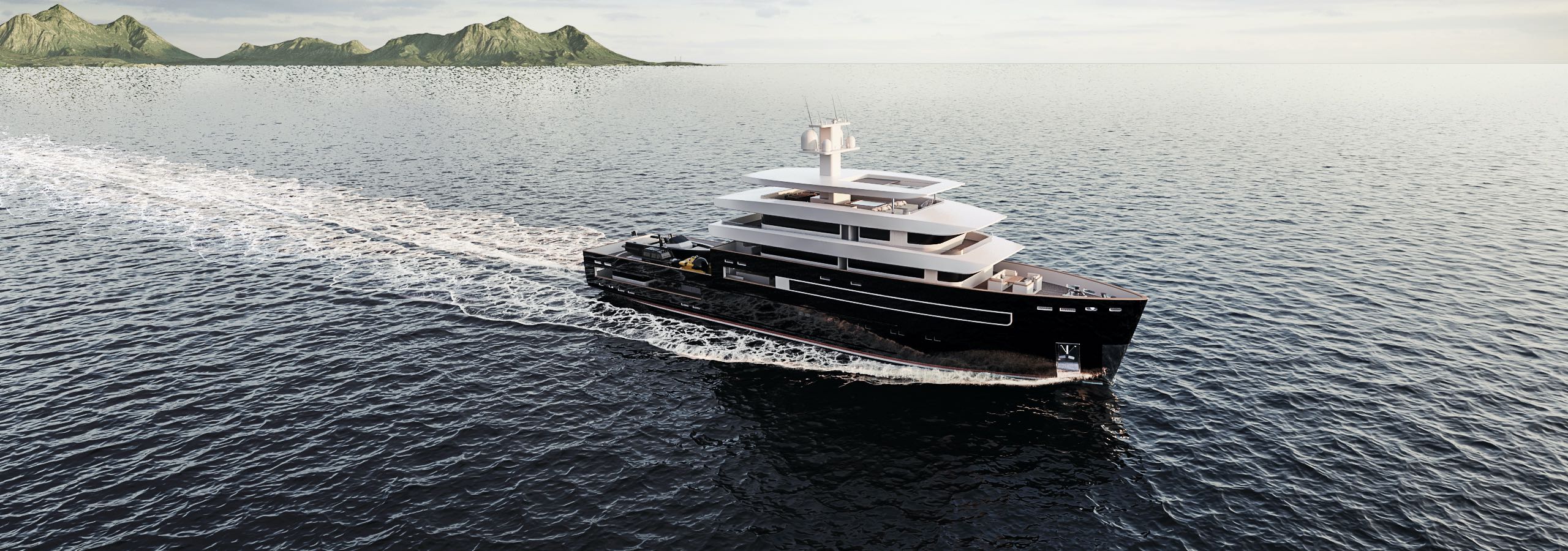 2020 red dot design concept award，Class 55，Explorer Yacht，yacht，