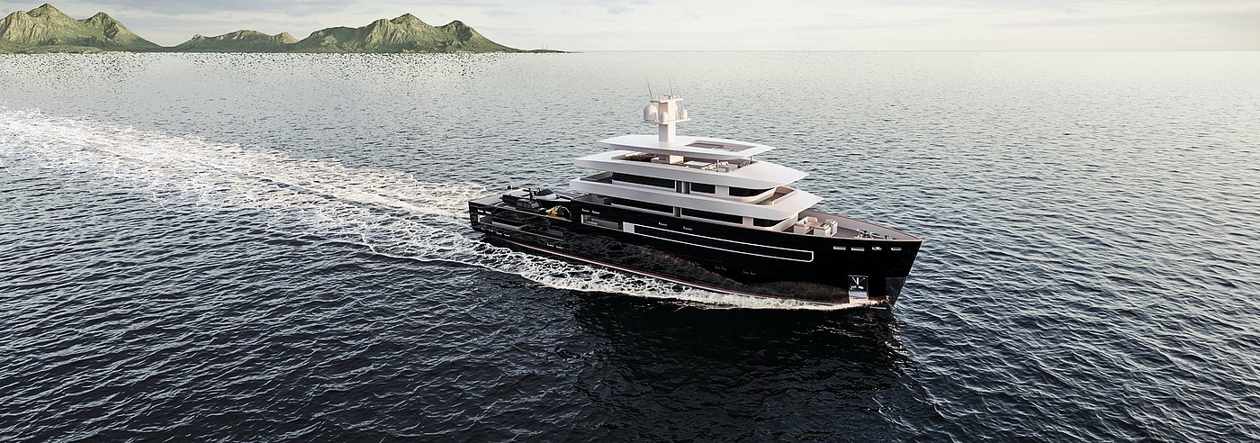 2020 red dot design concept award，Class 55，Explorer Yacht，yacht，