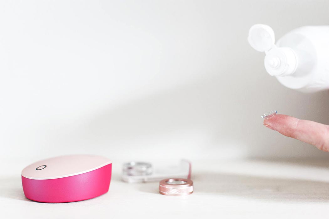 Q Egg，Smart contact lens case，disinfect，Ultraviolet lamp，