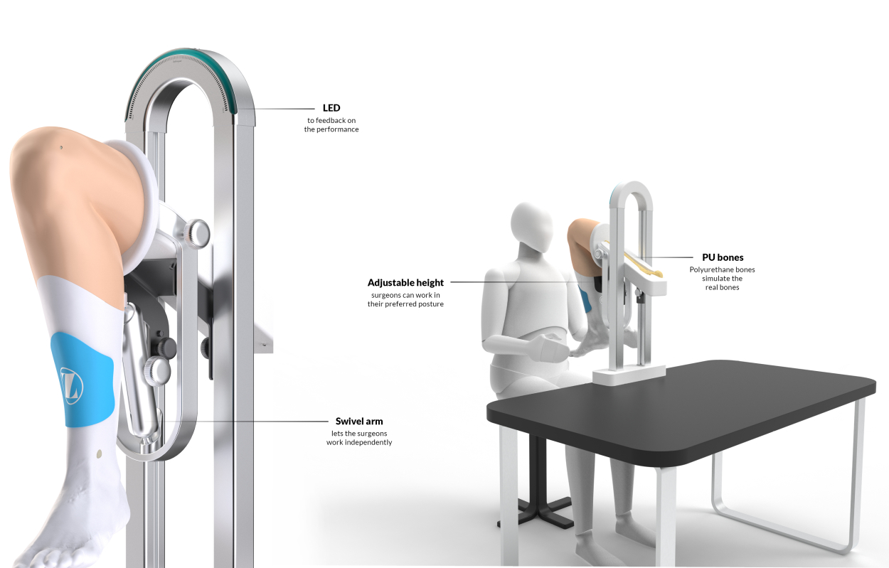 2020 red dot design concept award，Foxpat，Surgical simulator，