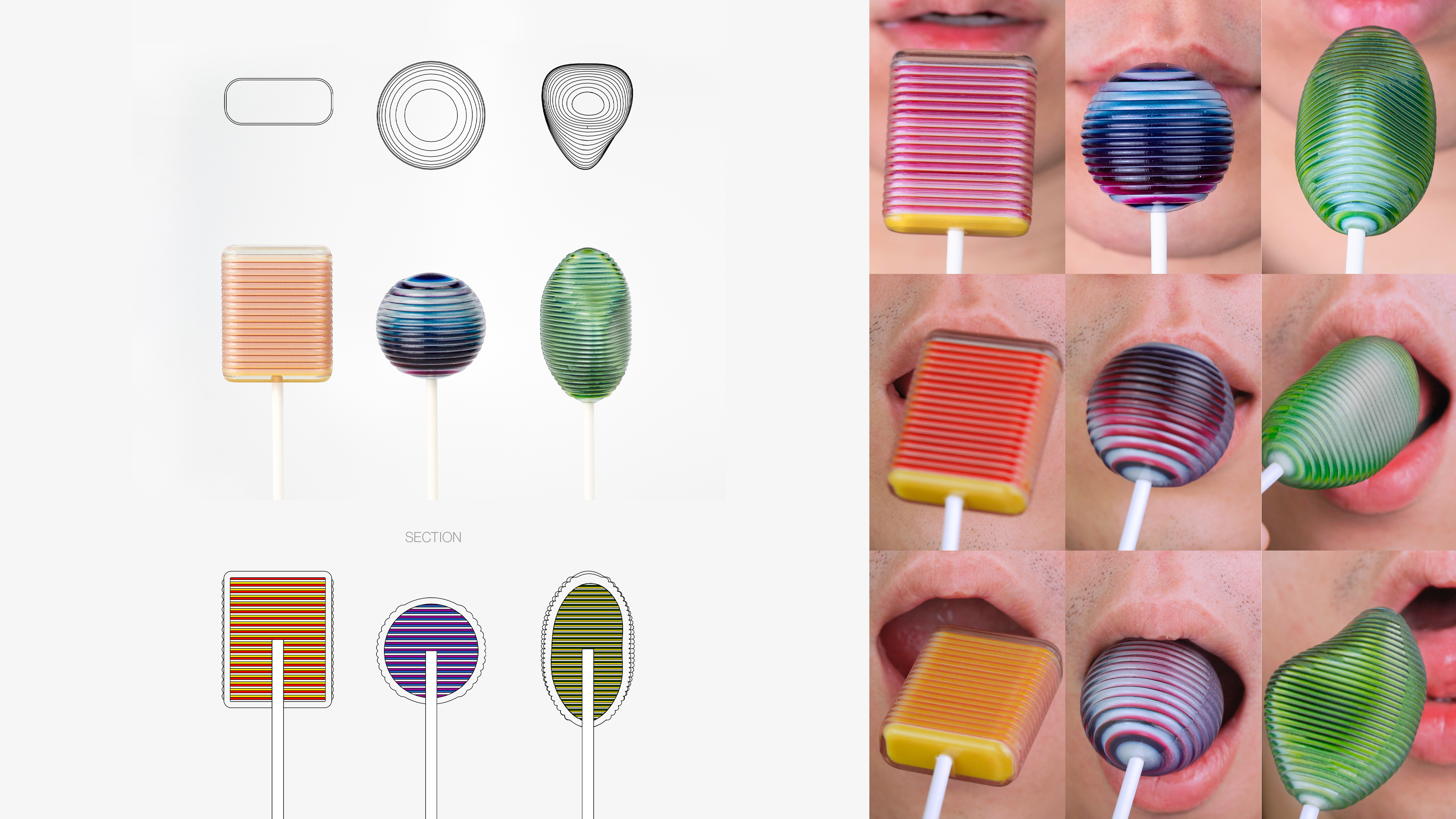 2020 red dot design concept award，Loopop，3D printing，lollipop，