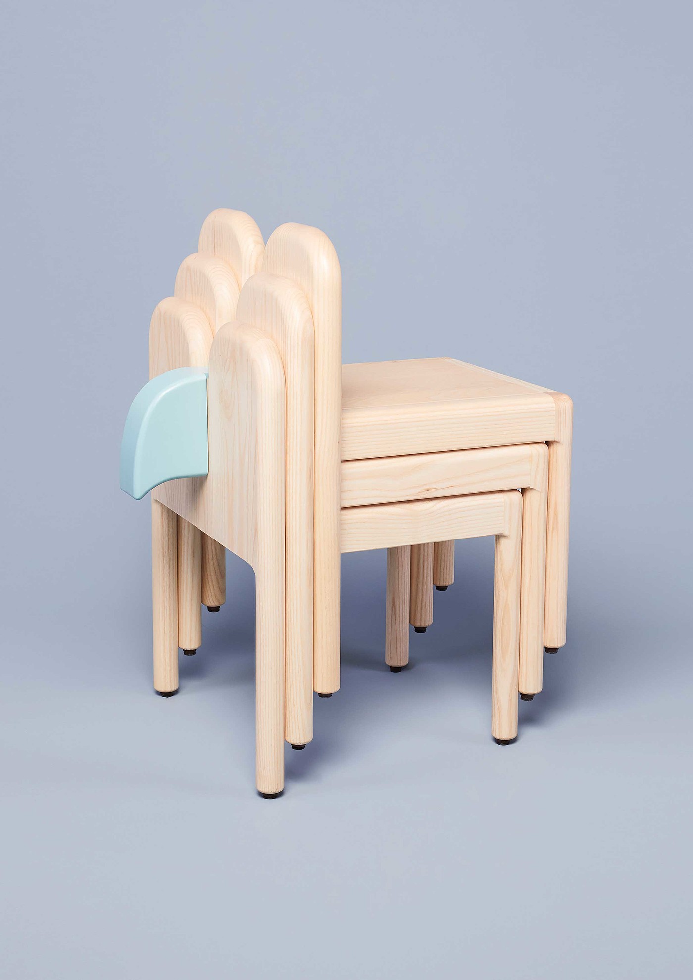 2020 red dot design concept award，Anuk，child seat，furniture，Solid wood，seamless，