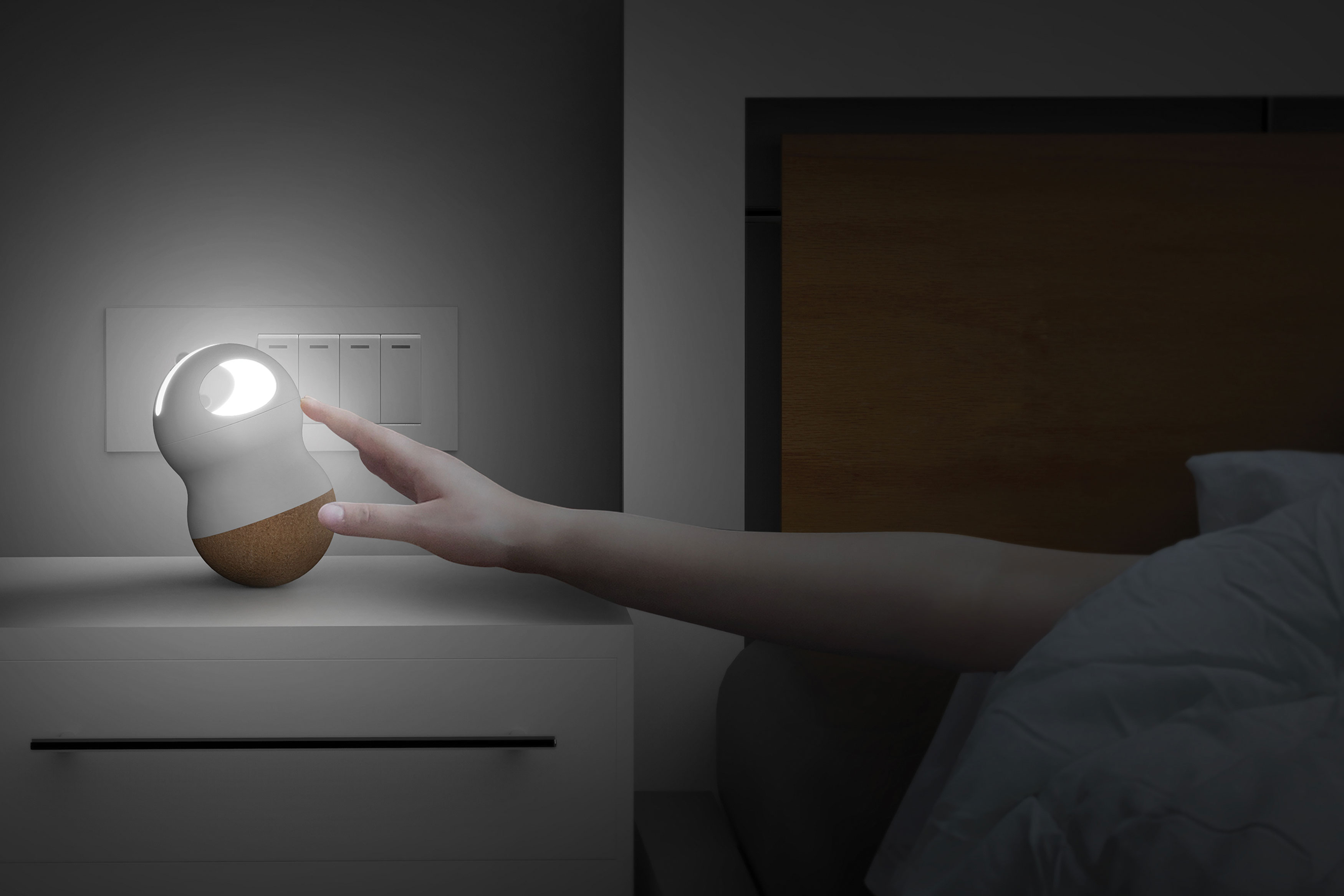 2020 red dot design concept award，Little Lit，lighting，Lighting，Touch ，carry，Night light，