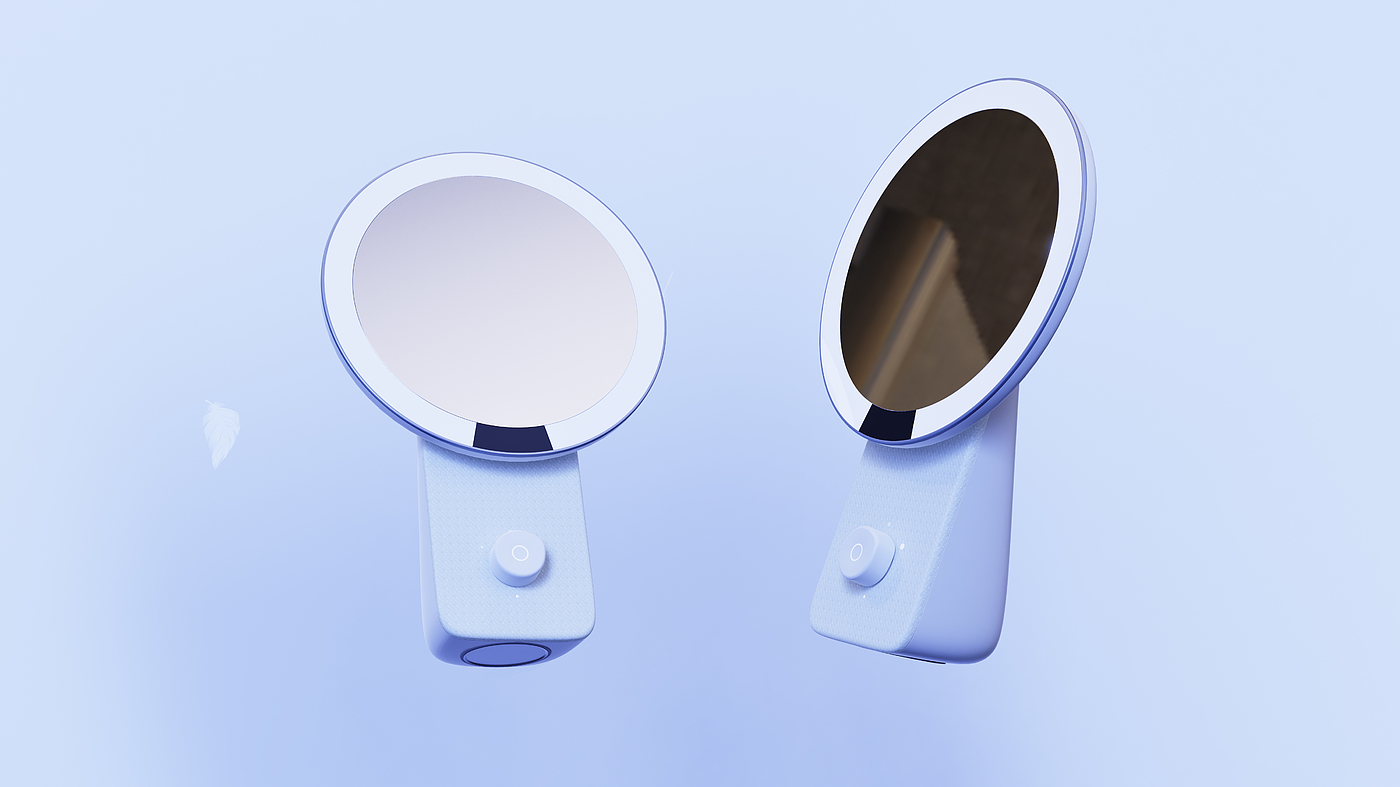 Spade design，Cosmetic mirror，