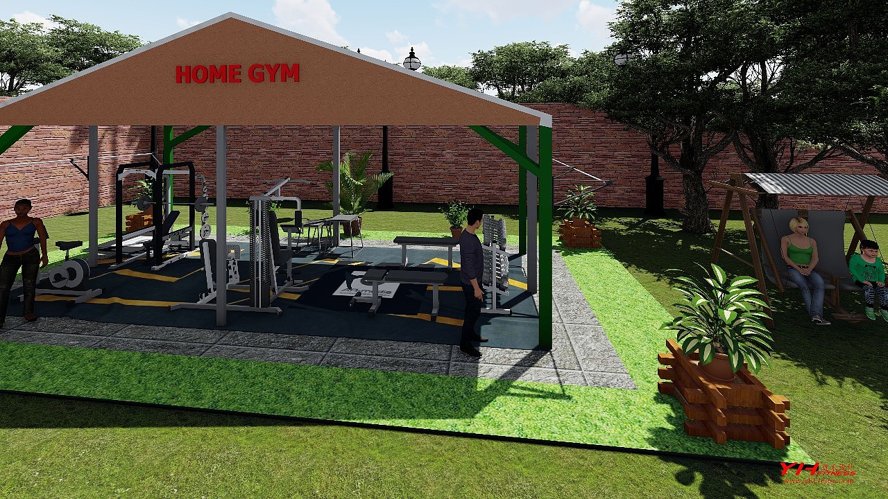 Home outdoor gym，Yhfitness fitness equipment design，Yuhe fitness equipment design，Fitness equipment，