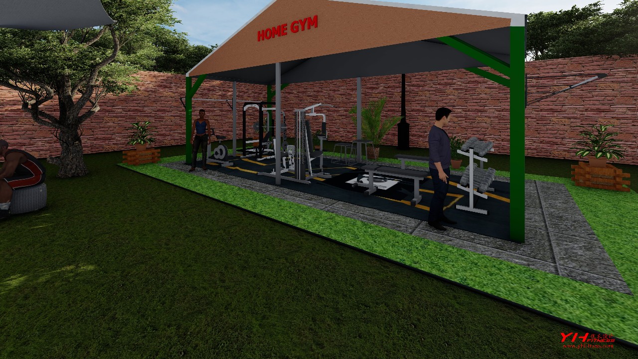 Home outdoor gym，Yhfitness fitness equipment design，Yuhe fitness equipment design，Fitness equipment，