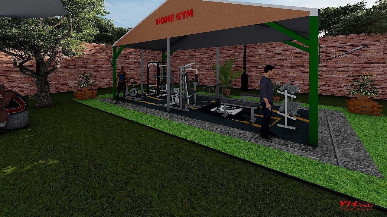 Home outdoor gym，Yhfitness fitness equipment design，Yuhe fitness equipment design，Fitness equipment，