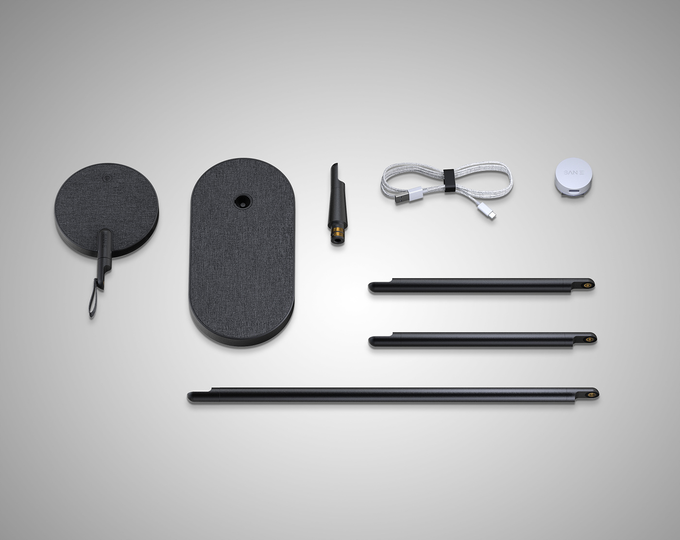 2020 red dot design concept award，San Lamp System，lighting，Lighting，black，led，