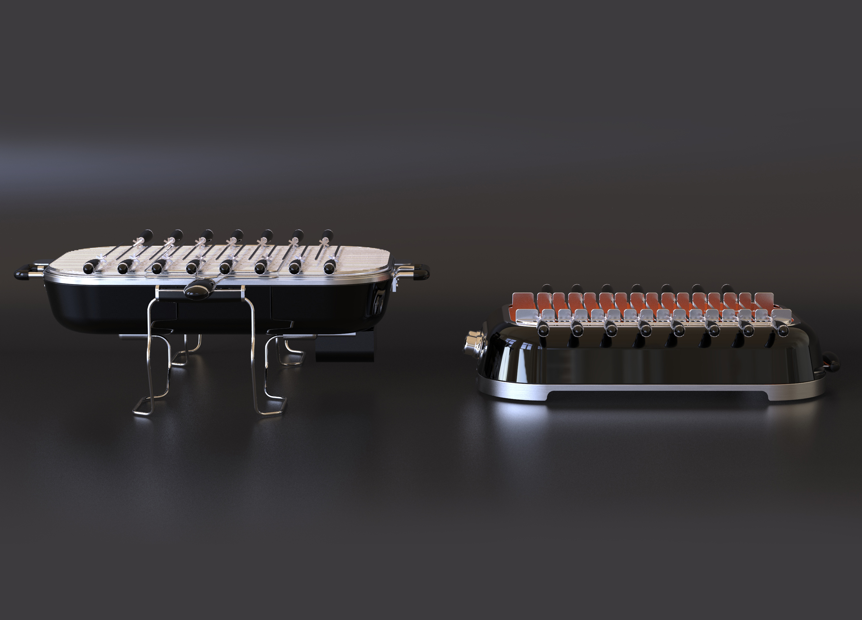 Retro，Portable，Kebab roaster，multi-function，