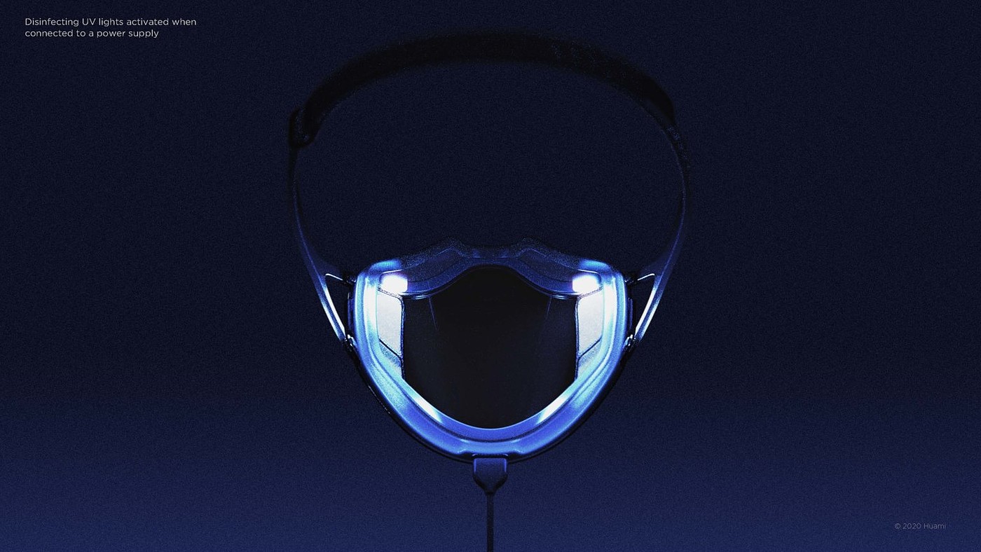 2020 red dot design concept award，Amazfit Air，Mask，Anti fog cover，