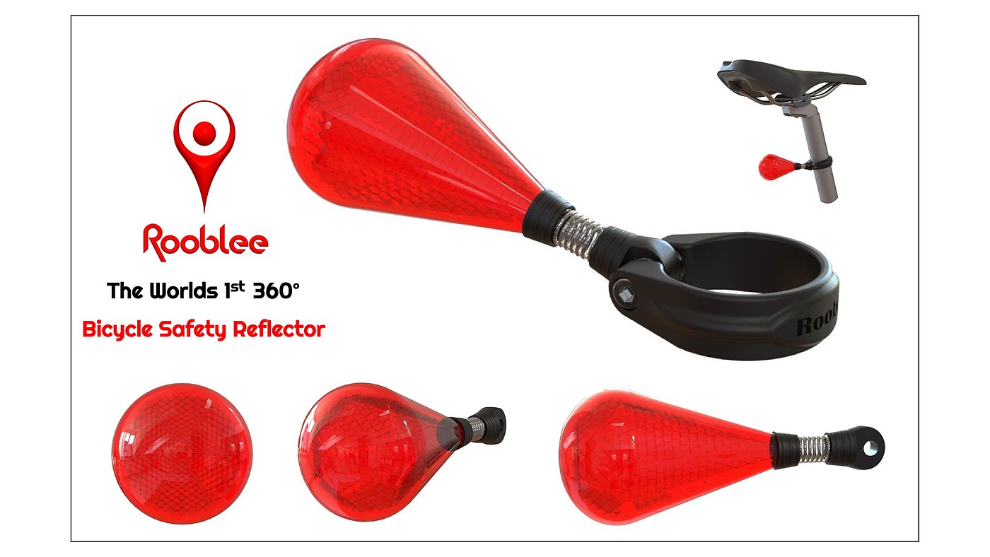 2020 red dot design concept award，Safety reflector，Bicycle accessories，Rearview mirror，Safety  Reflector，