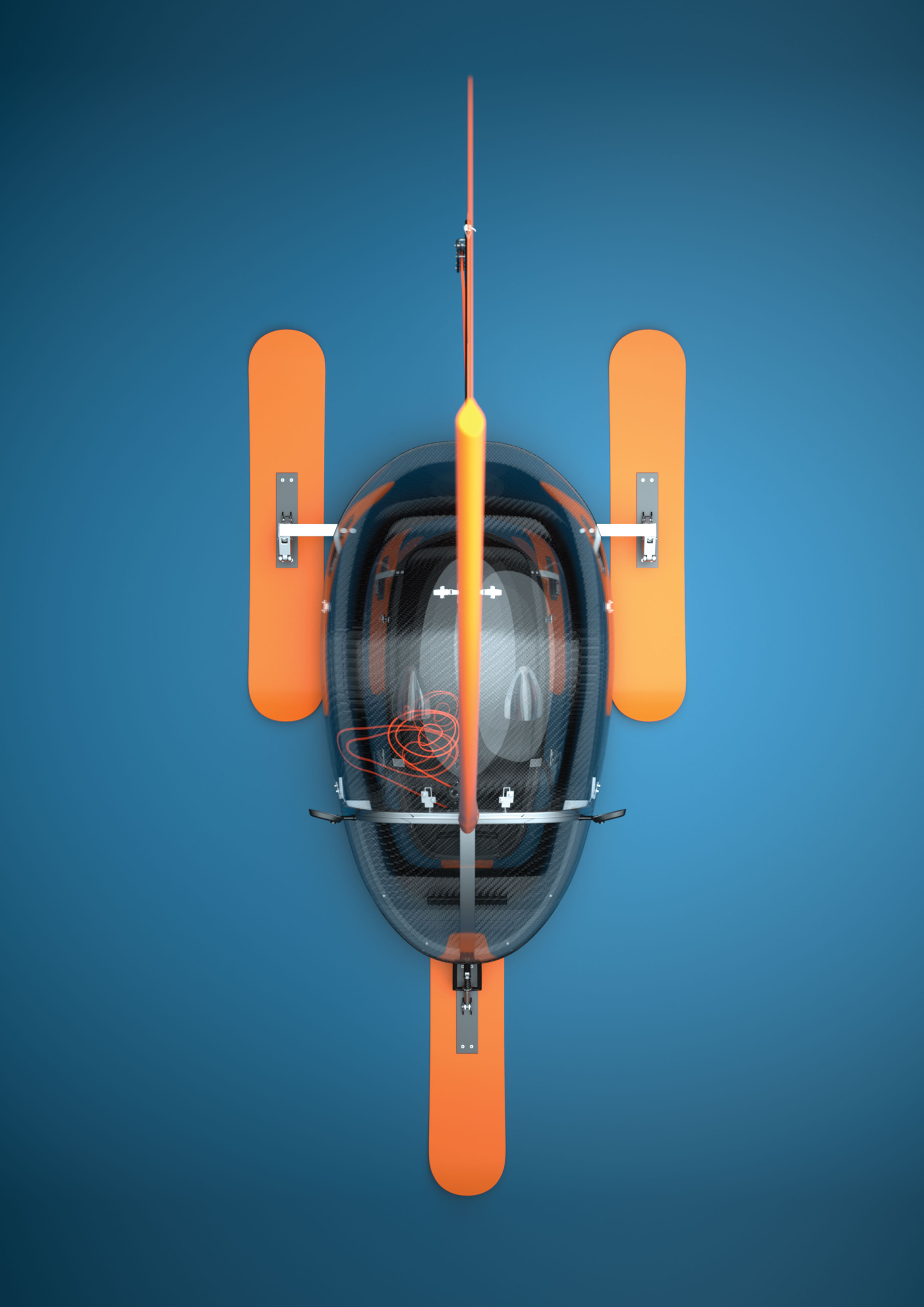 2020 red dot design concept award，Aluminium，The SWOOSH，Snowsailer，Snow，Snow transportation，