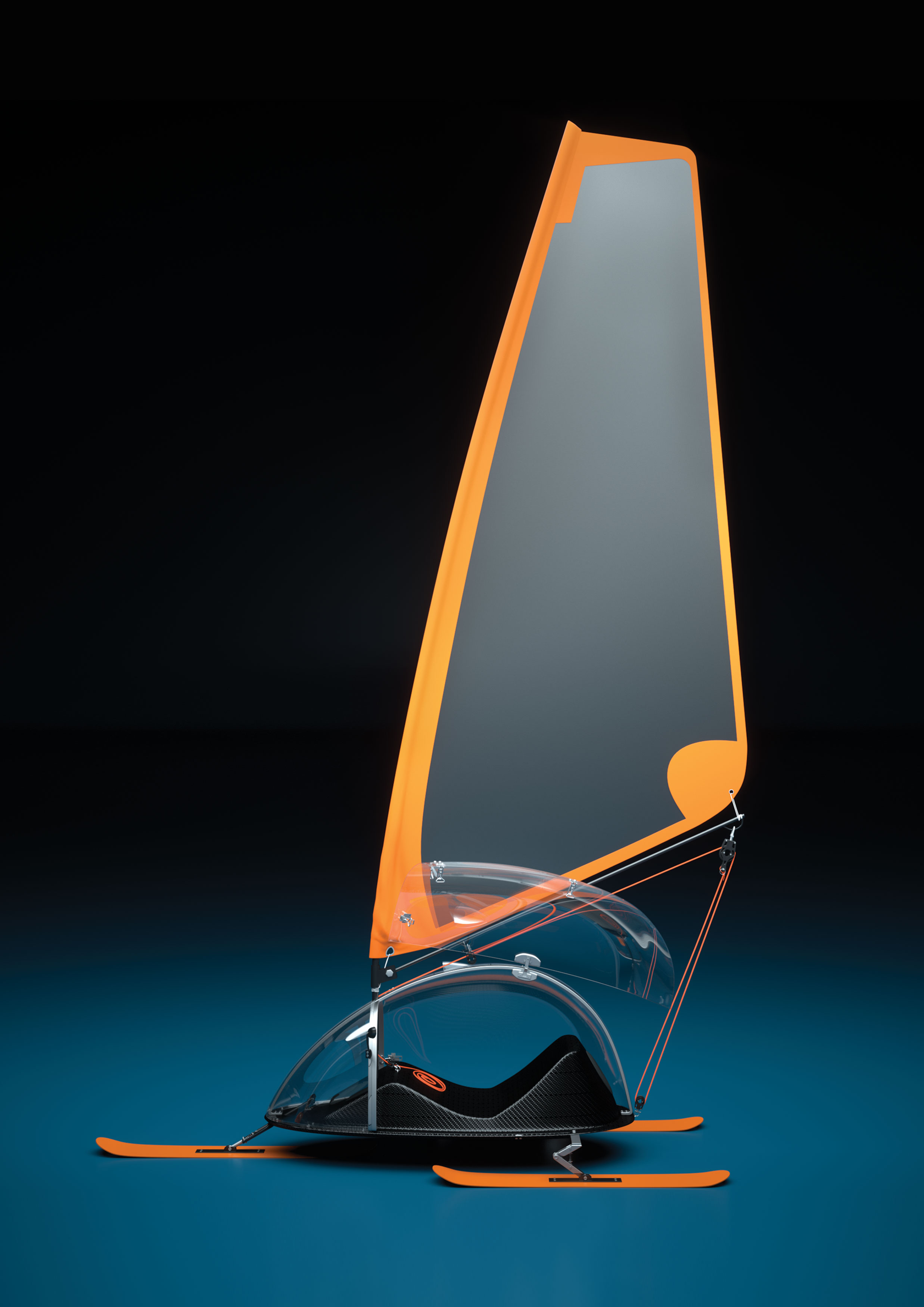 2020 red dot design concept award，Aluminium，The SWOOSH，Snowsailer，Snow，Snow transportation，