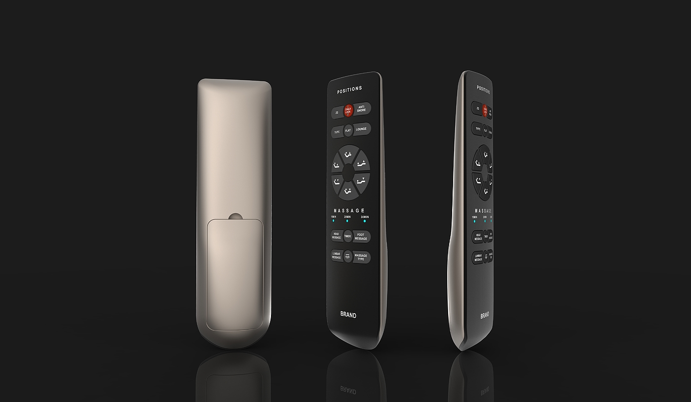 Smart home，Massage chair，Remote control，Handle design，Game handle design，VR remote control，