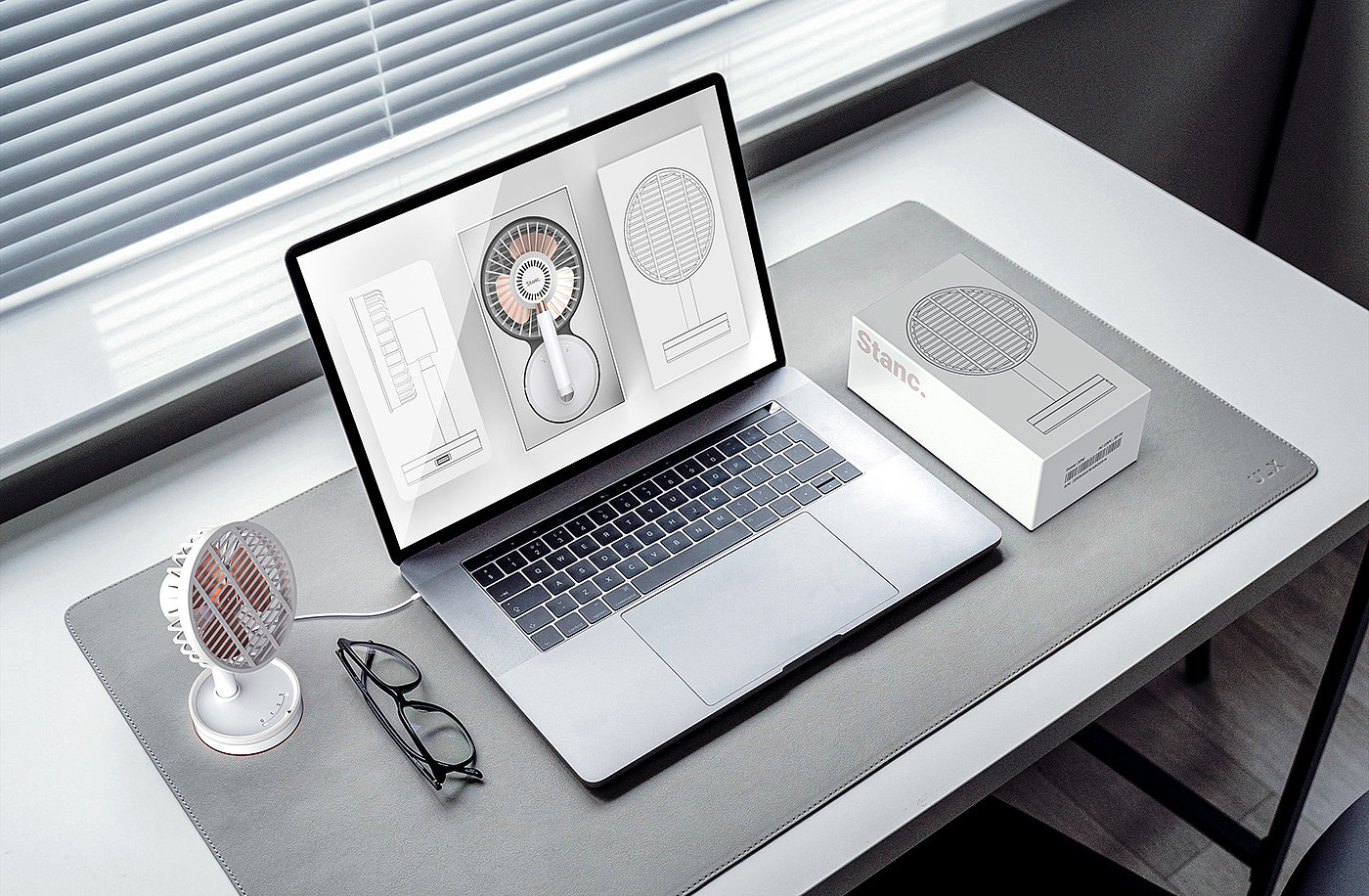 Desktop fan，IKEA effect，USB connection，Vertical rotation，LED indicator，