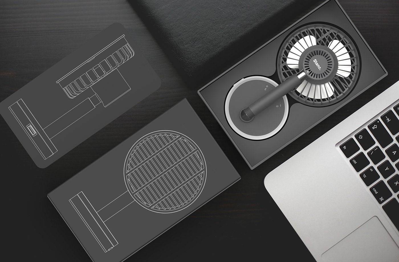 Desktop fan，IKEA effect，USB connection，Vertical rotation，LED indicator，