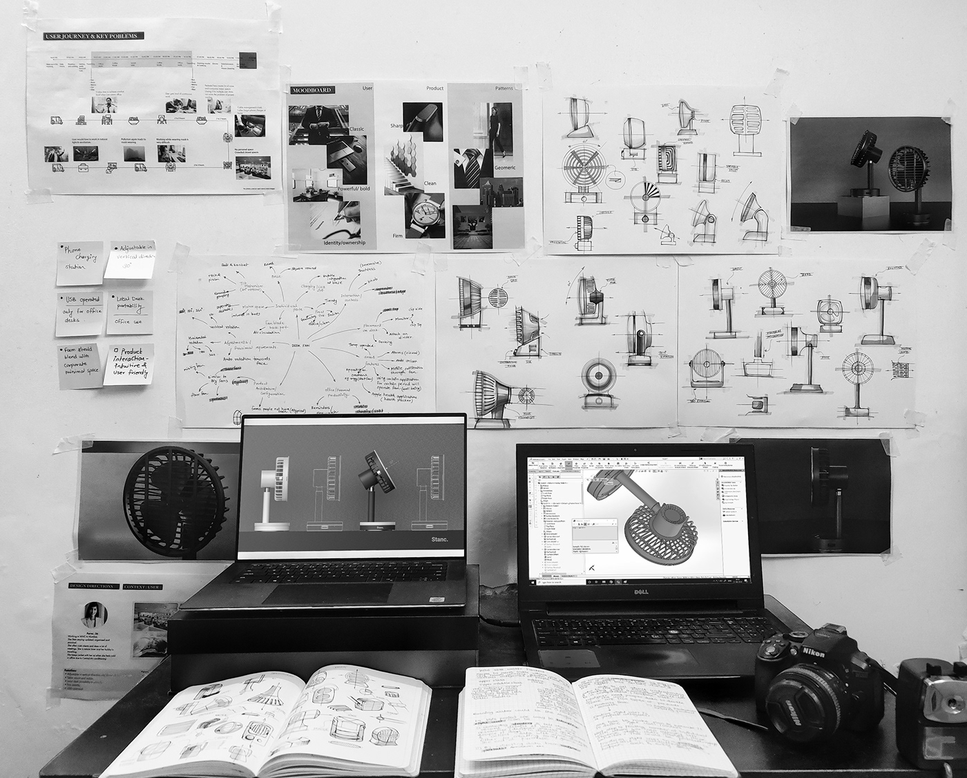 Desktop fan，IKEA effect，USB connection，Vertical rotation，LED indicator，