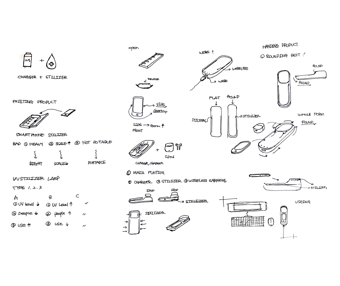Tray form，wireless charger ，Ultraviolet disinfection，It has little effect on human body，Type a lamp，