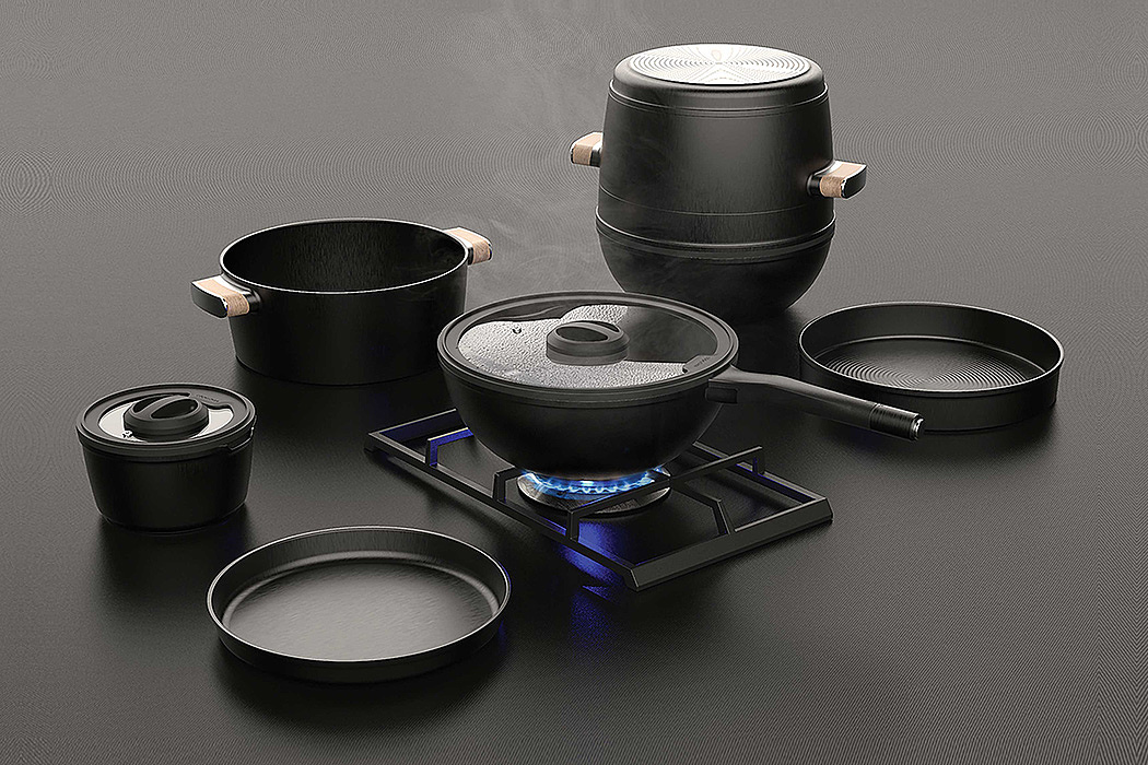 Cooking tool set，Wok，Soup pot，Frying pan，Pan，Coriolis pan，