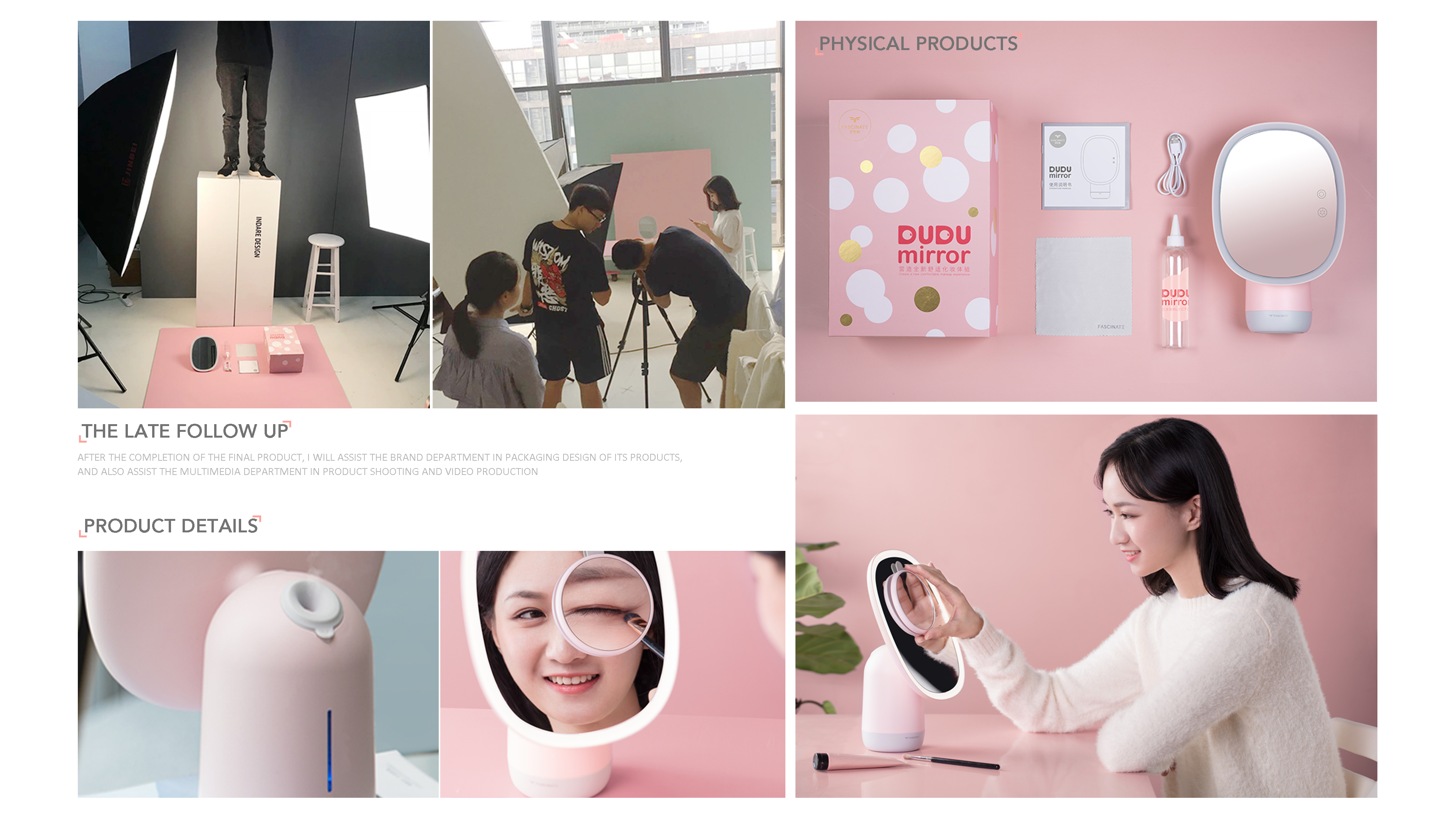 Humidifier cosmetic mirror，Intelligent cosmetic mirror，