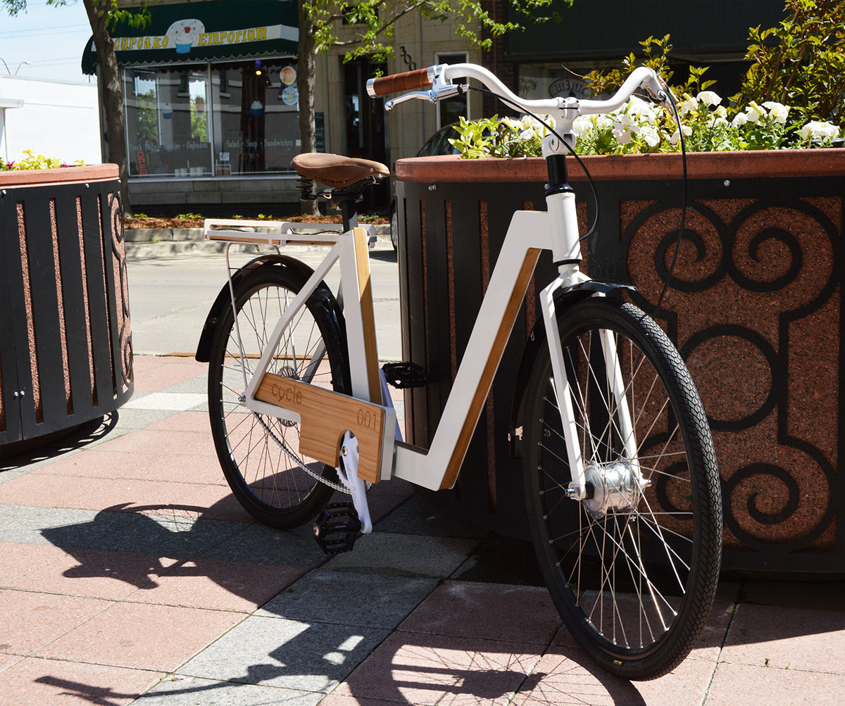 Bicycle，Green energy saving，Production of local materials，Public bicycle，Sharing system，industrial design，