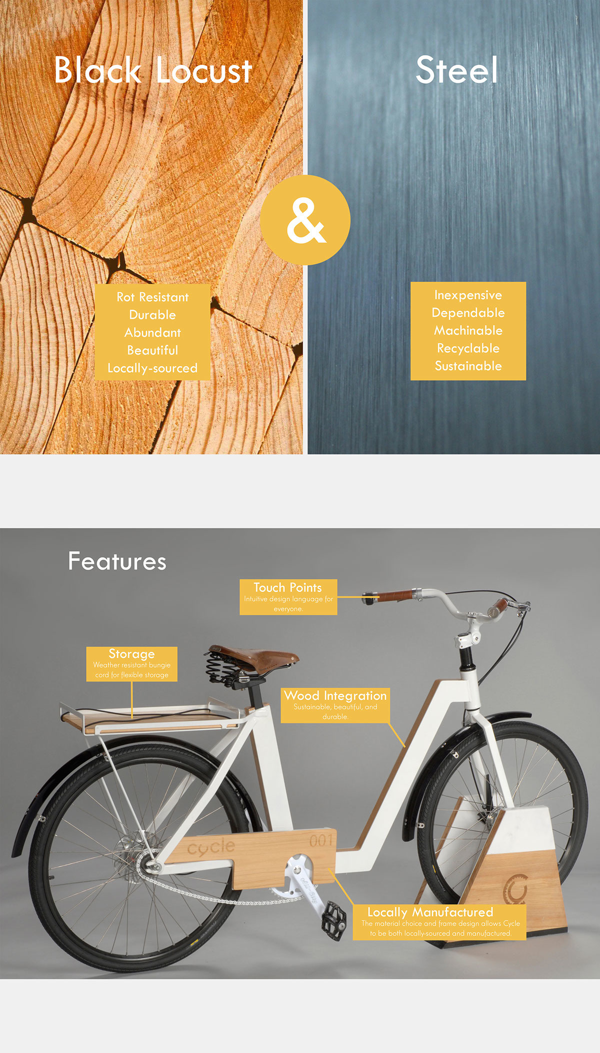 Bicycle，Green energy saving，Production of local materials，Public bicycle，Sharing system，industrial design，