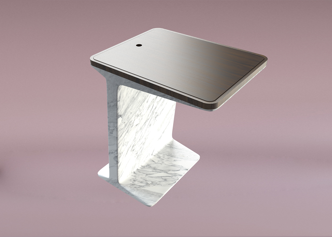 Marble，I-shape，desk，