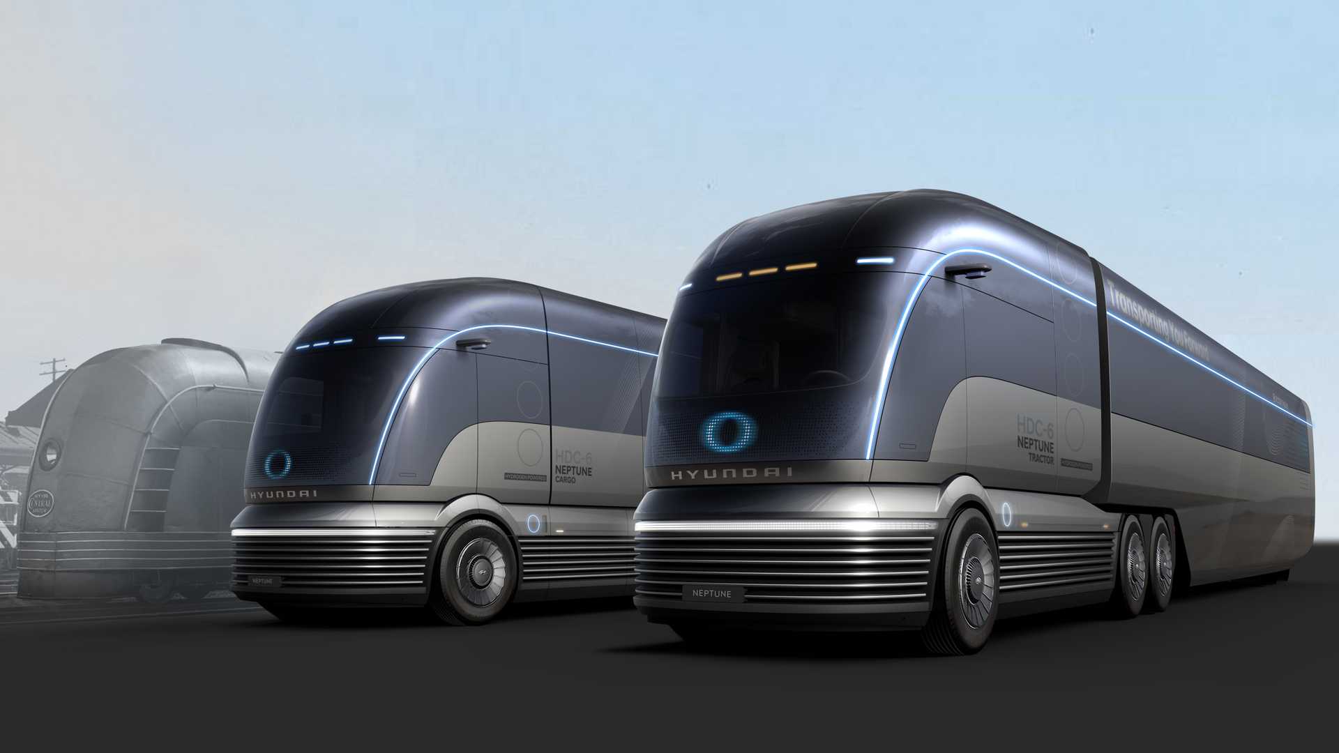 2020 red dot design concept award，Neptune Concept，automobile，trailer，Electric truck，