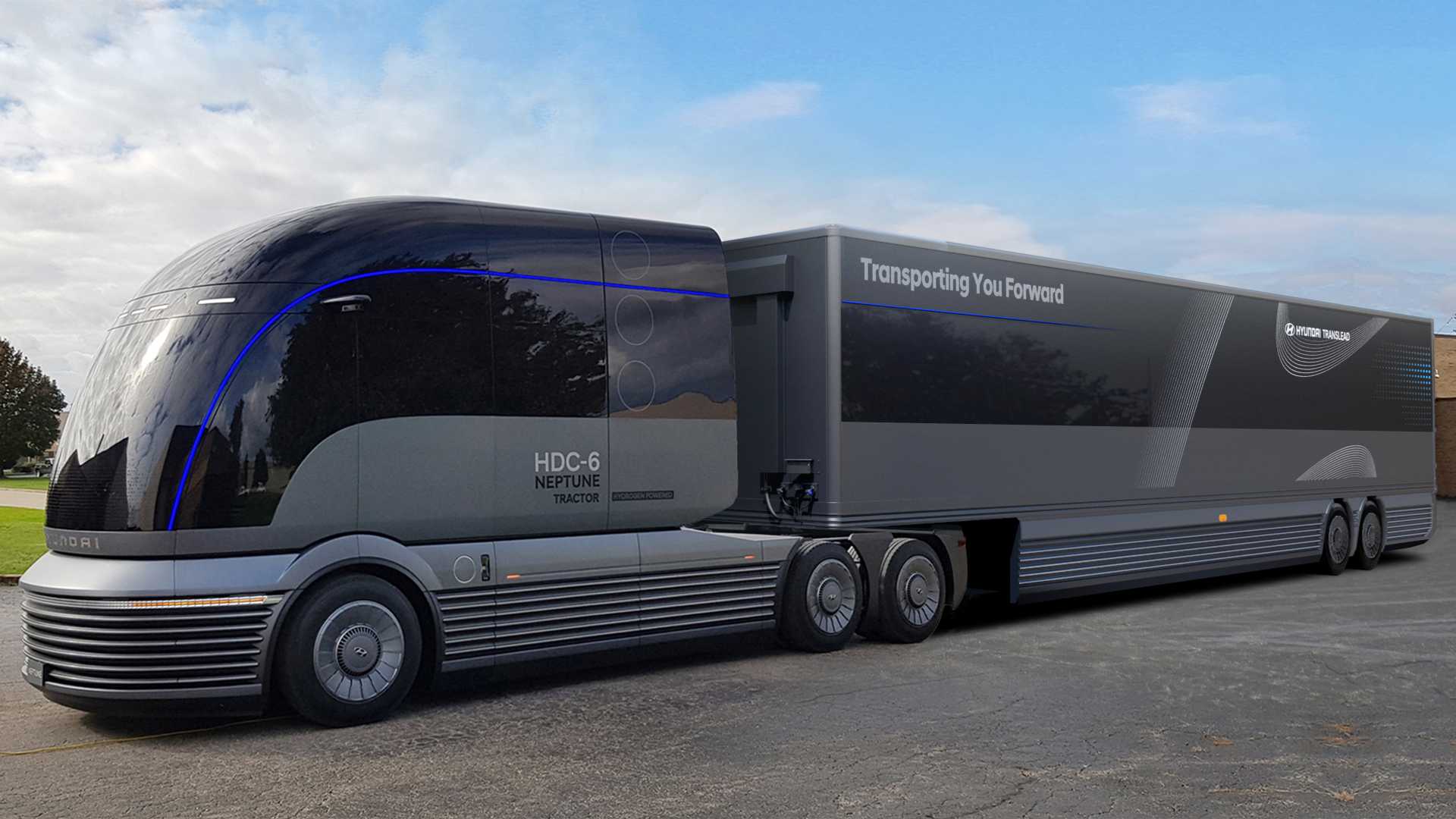 2020 red dot design concept award，Neptune Concept，automobile，trailer，Electric truck，