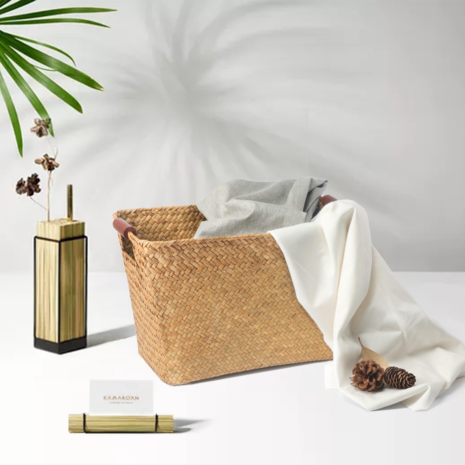 Home，Cultural creation，Straw weaving，Receive，Handicrafts，Retro，natural，ornament，