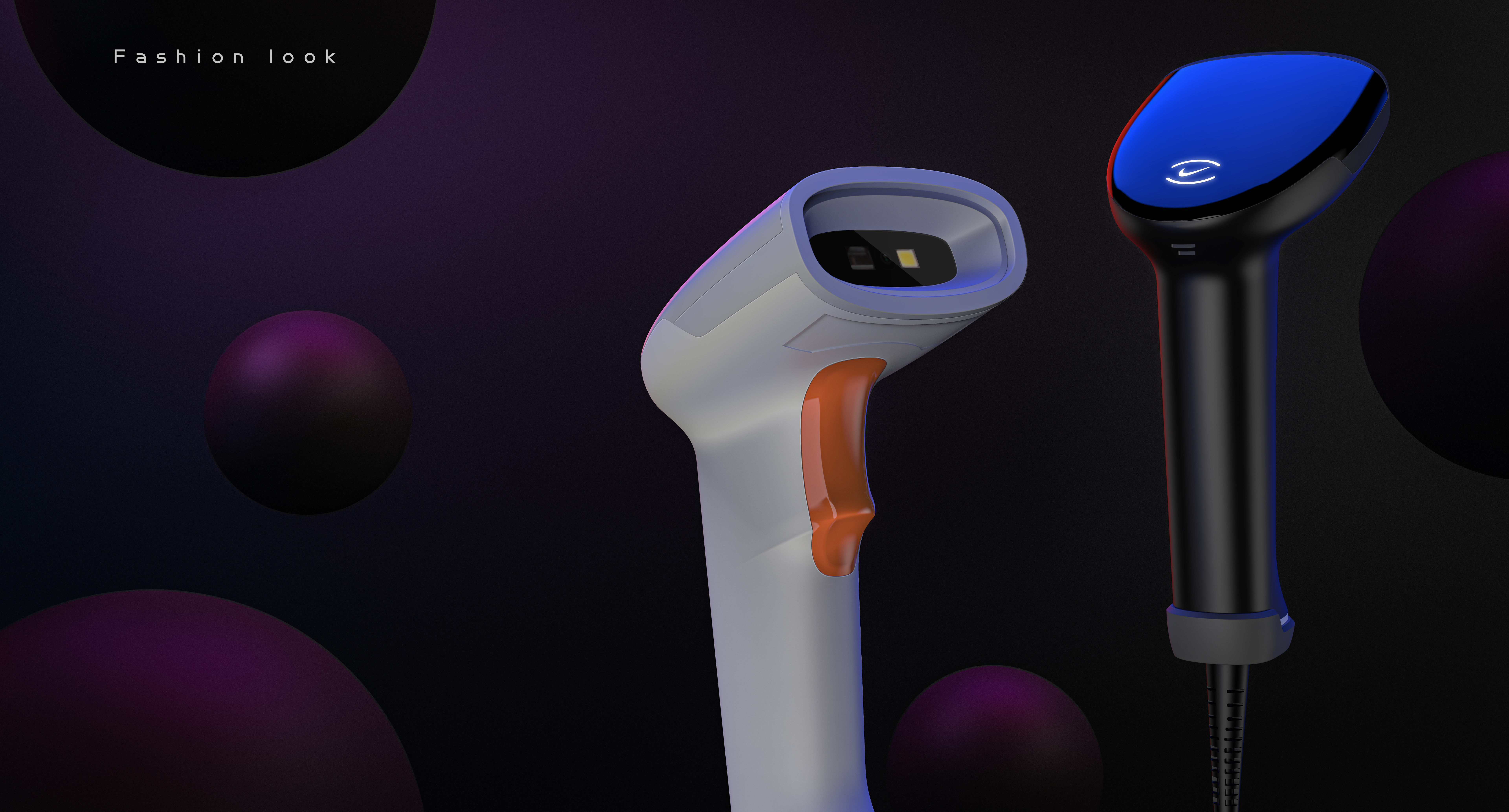 industrial design，Scanning gun，rhino，Render，ps，