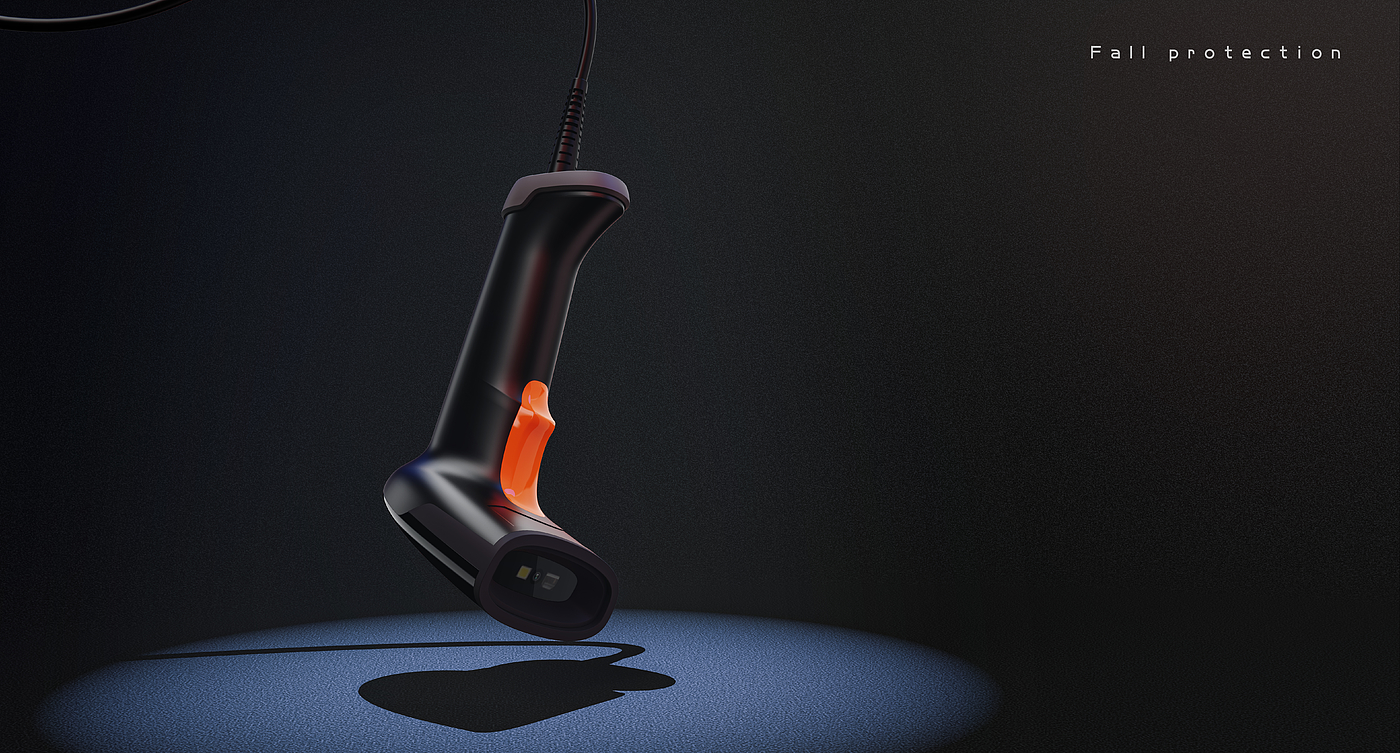 industrial design，Scanning gun，rhino，Render，ps，