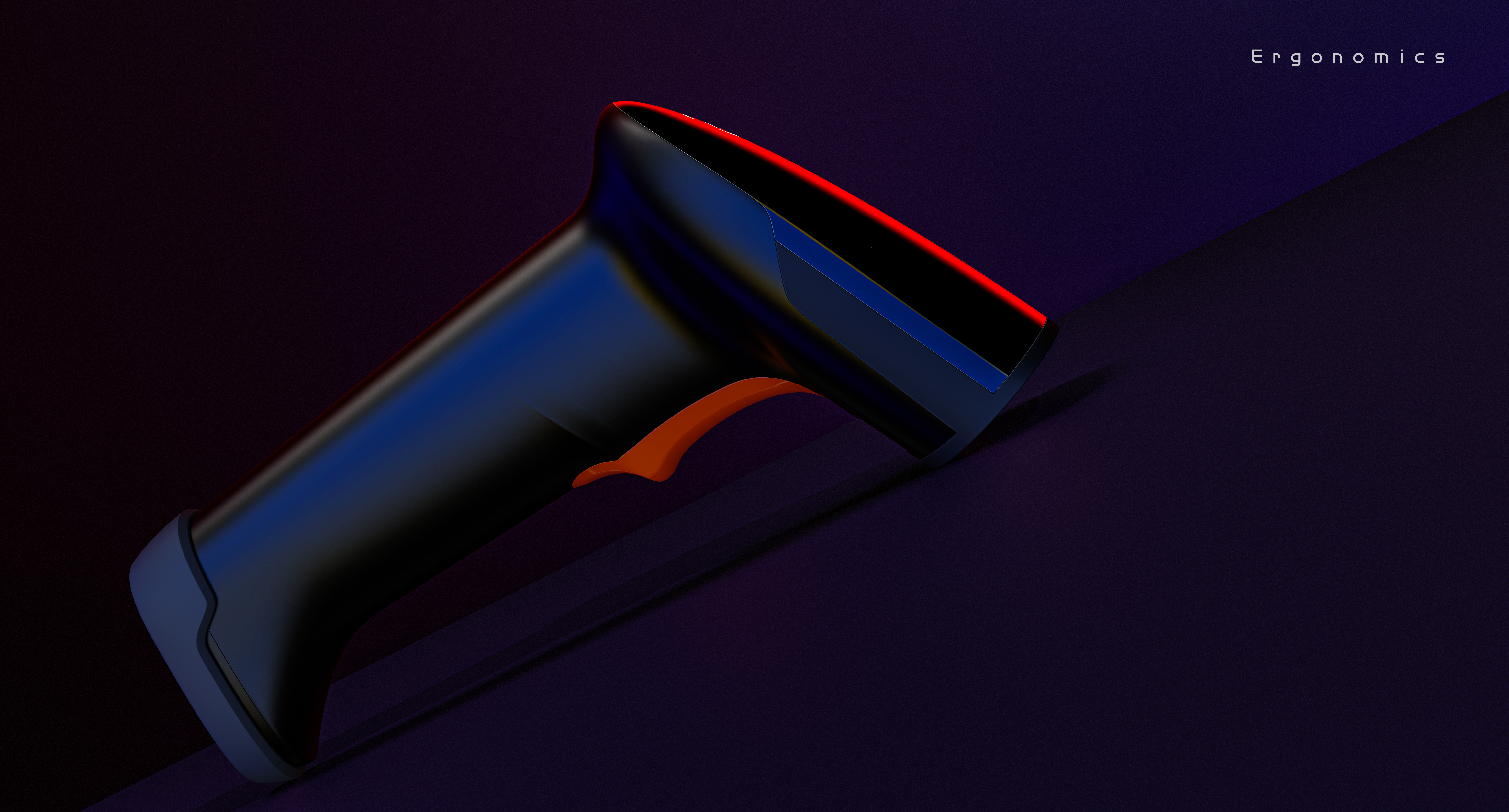 industrial design，Scanning gun，rhino，Render，ps，