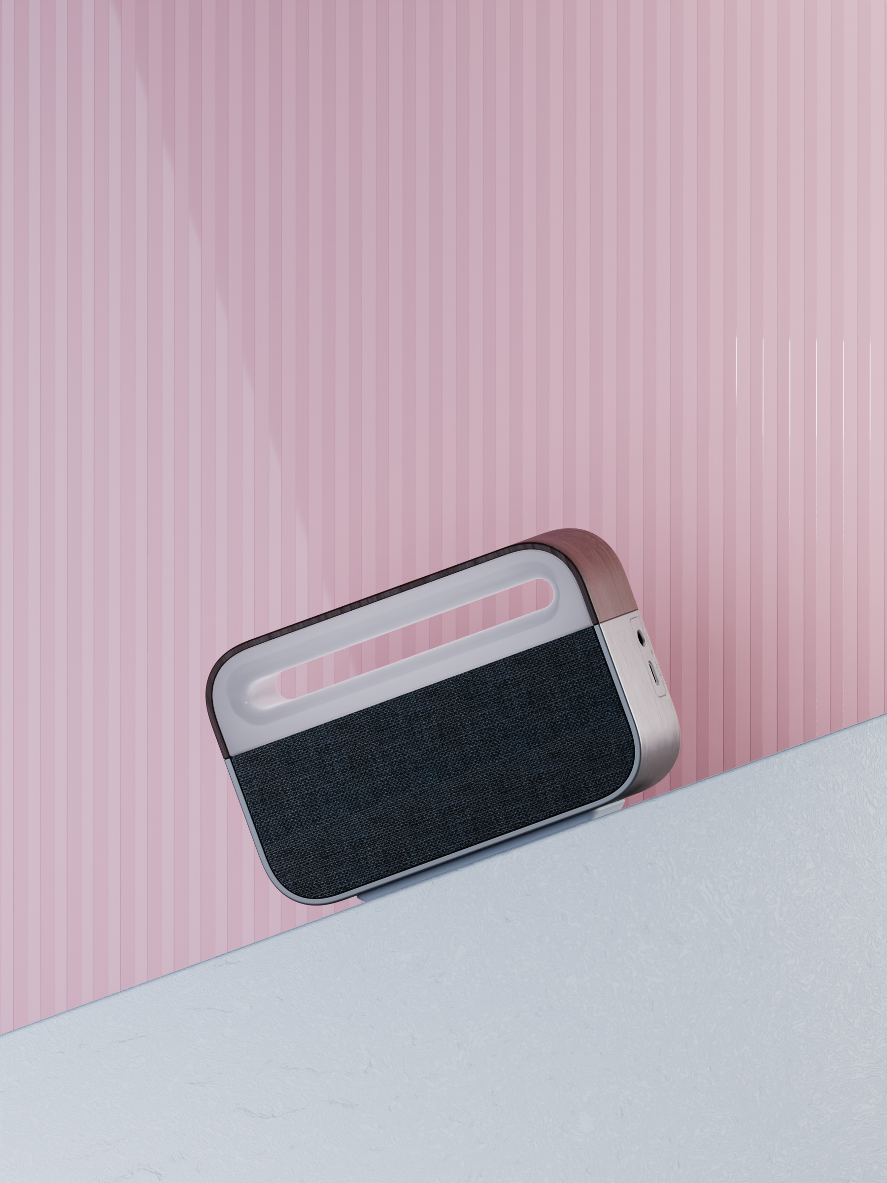 Home Furnishing，Bedside lamp，Night light，Bluetooth Speaker ，wood，fabric art，