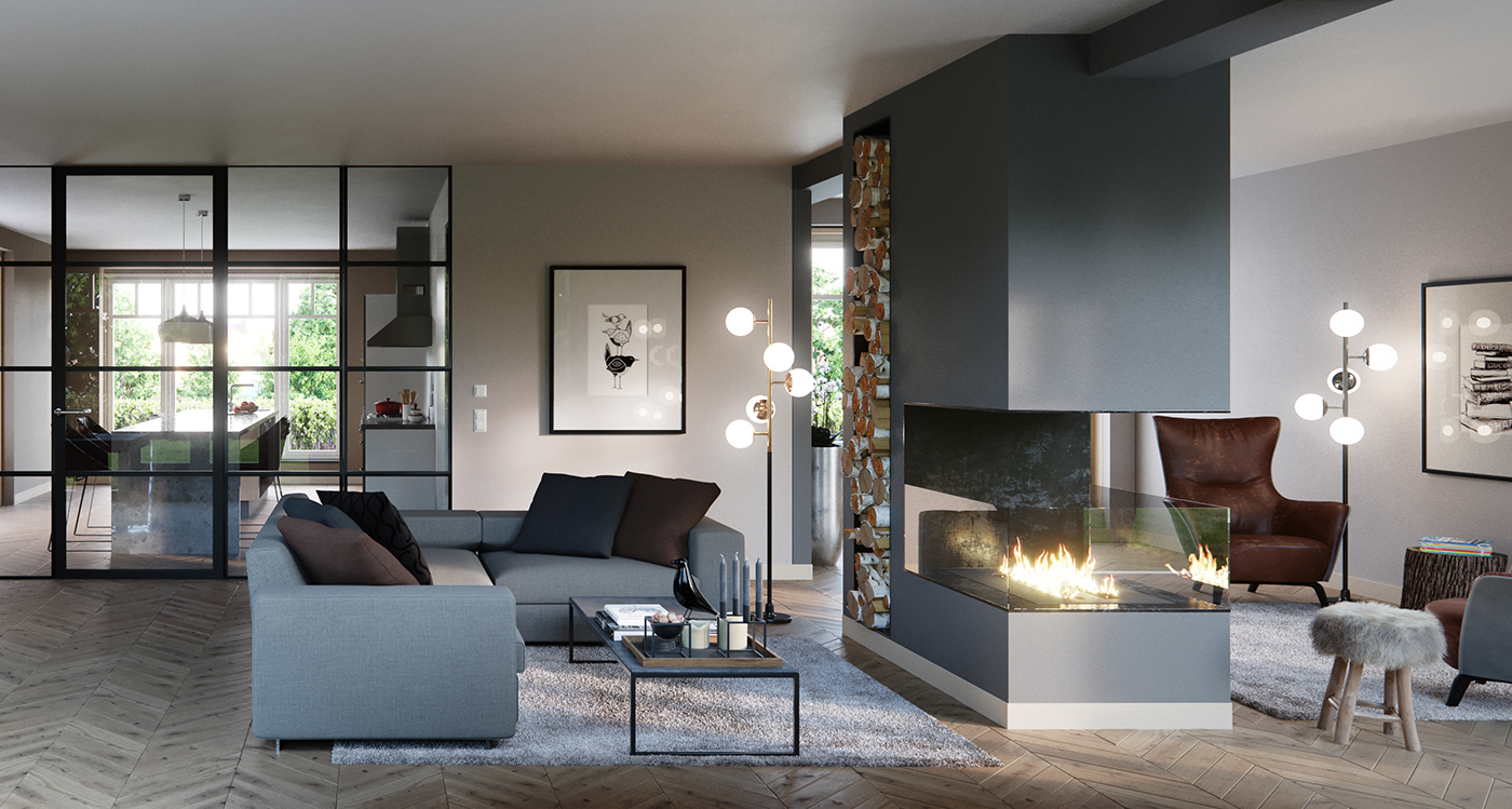 Home design，Interior design，a living room，