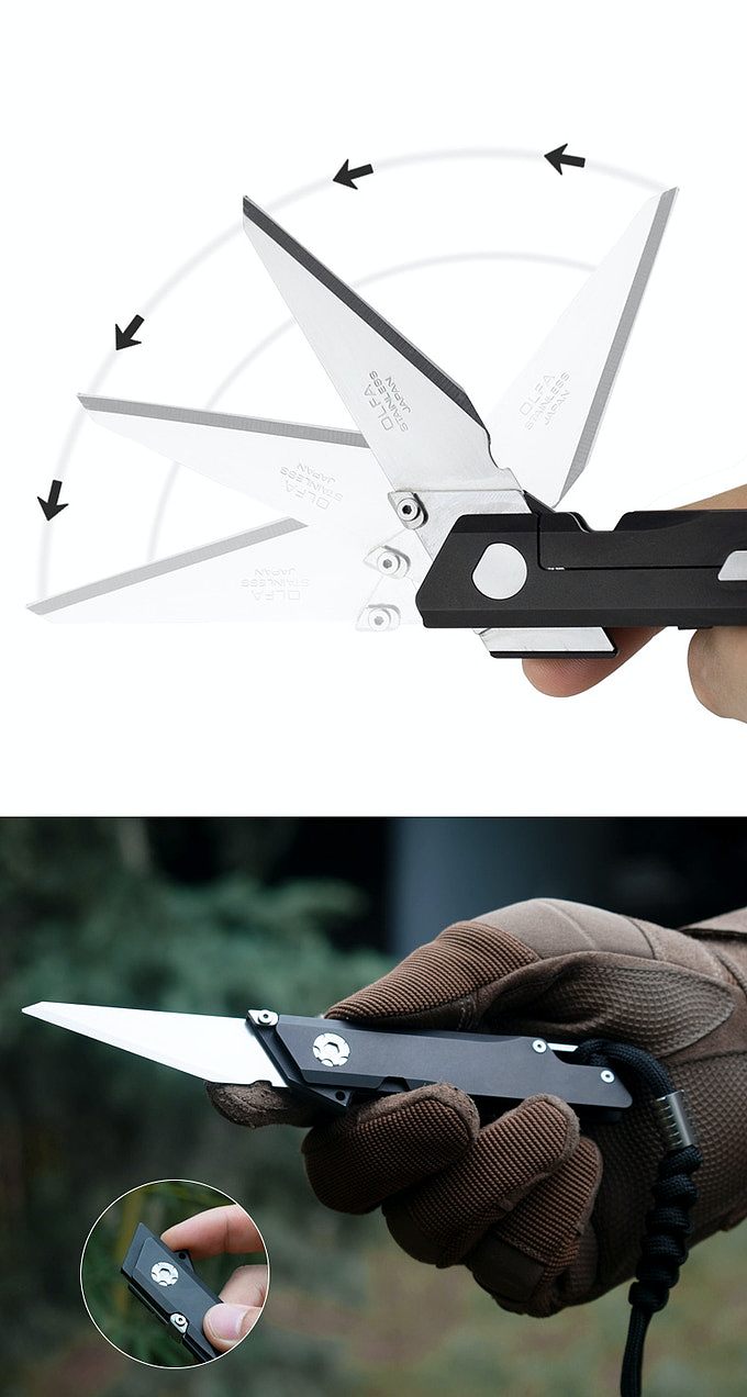 乌鸦钛折叠刀，raven，实用耐用，多功能折叠刀，室内户外刀具，