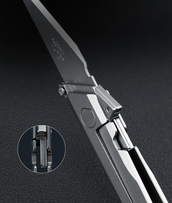 Crow titanium folding knife，raven，Practical and durable，Multifunctional folding knife，Indoor and outdoor cutting tools，