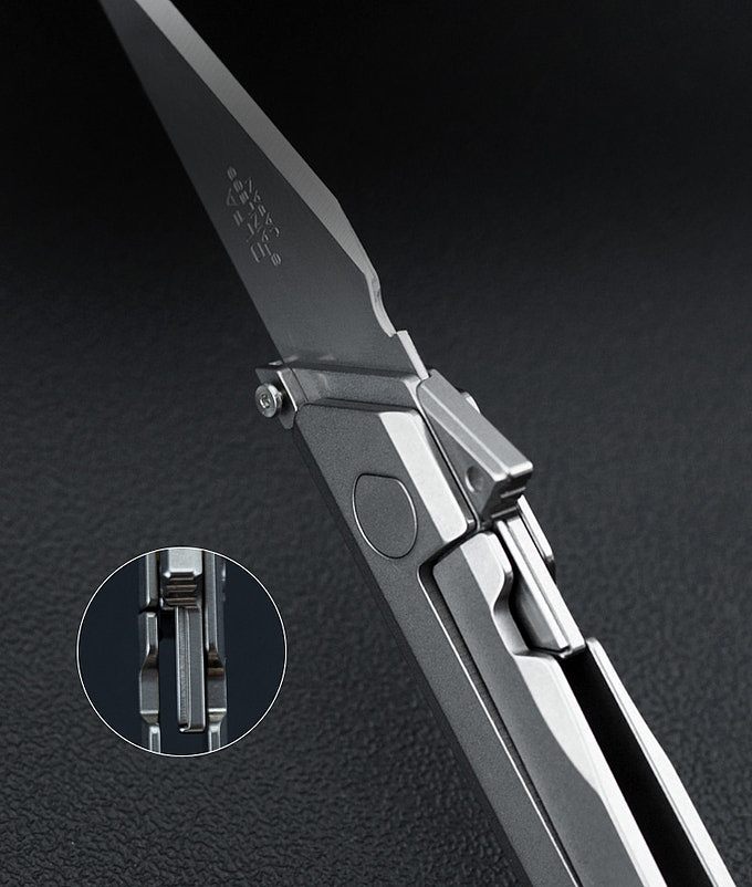 Crow titanium folding knife，raven，Practical and durable，Multifunctional folding knife，Indoor and outdoor cutting tools，