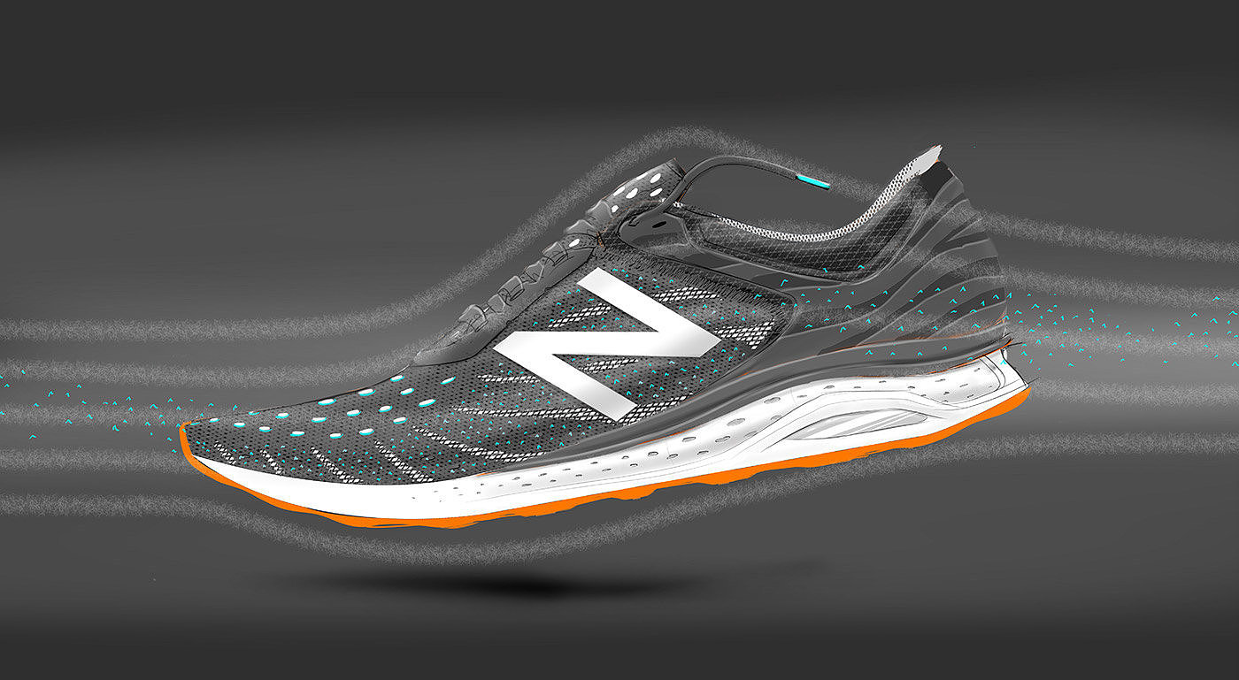 vazee，sneakers，Shoe design，Hand drawn，inspiration，streamline，
