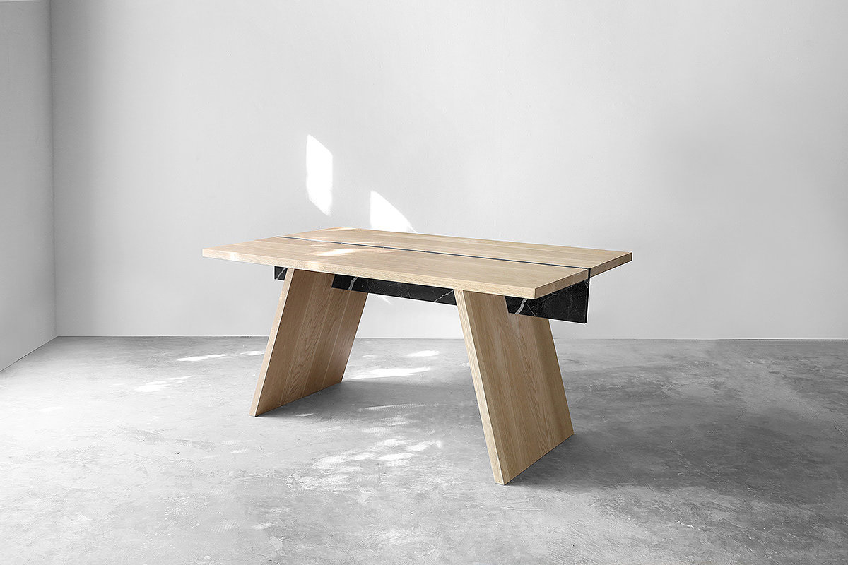 Table，chair，exquisite，oak，Metal，Marble，