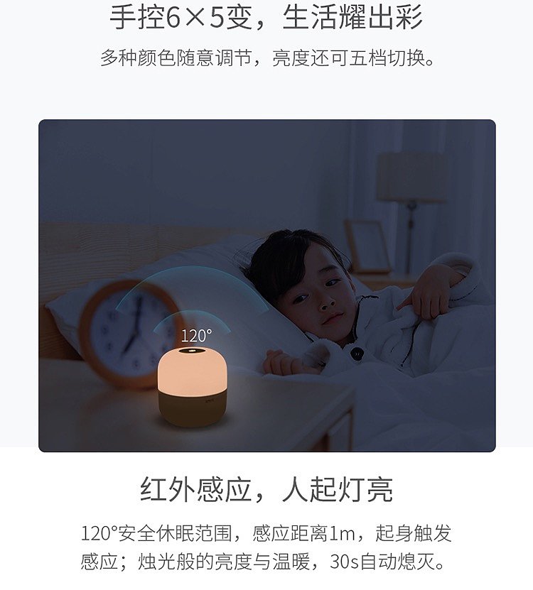 小夜灯，床头灯，led灯，简约，台灯，