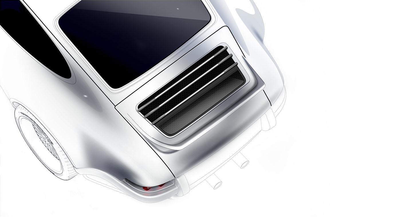 KAEGE RETRO，Automobile design，Render，