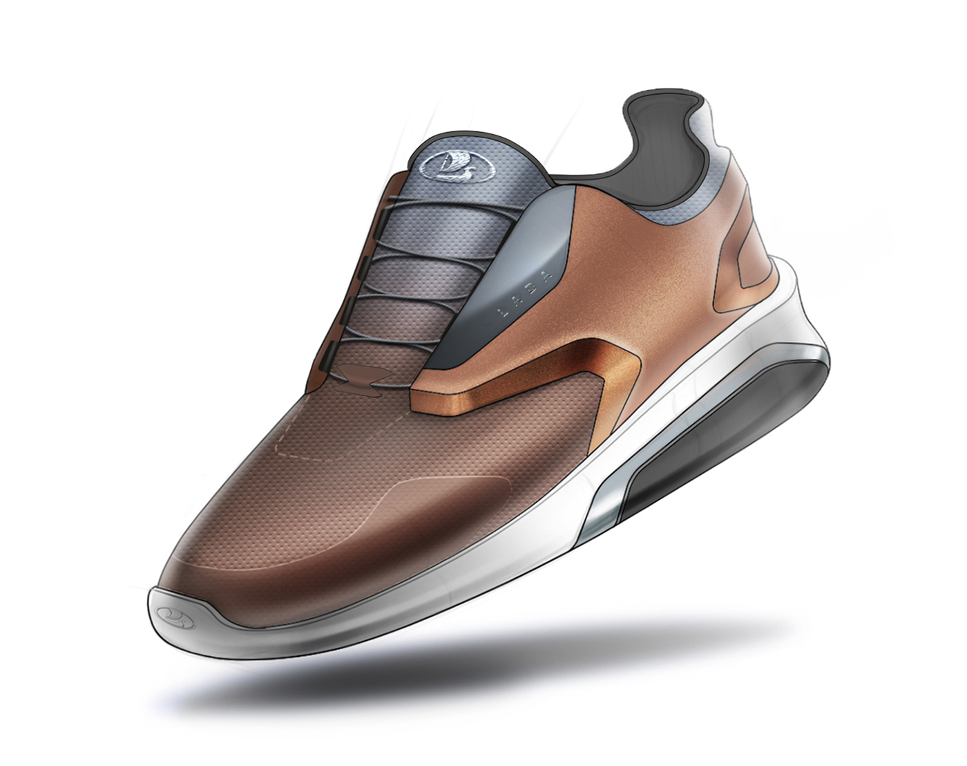 Shoe design，sneakers，Hand drawn，Rendering，Sports products，