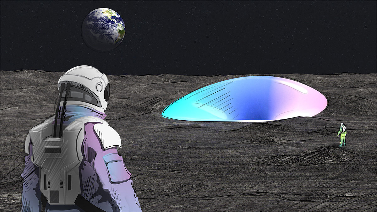 Moon，mining，Moon village，Family module，healthy，