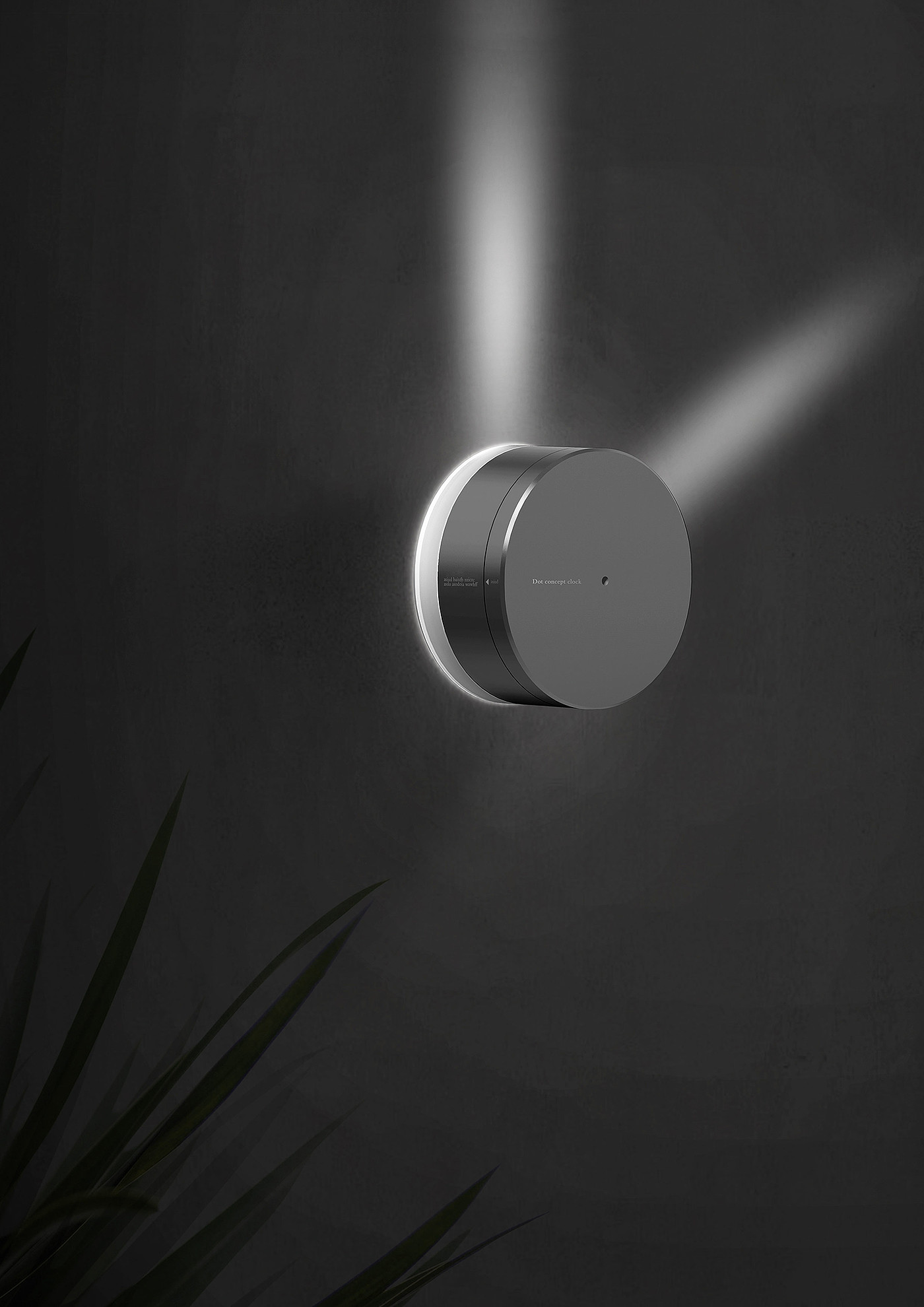 2020 red dot design concept award，time，LED projection，Abstract pointer，Clock，concept，