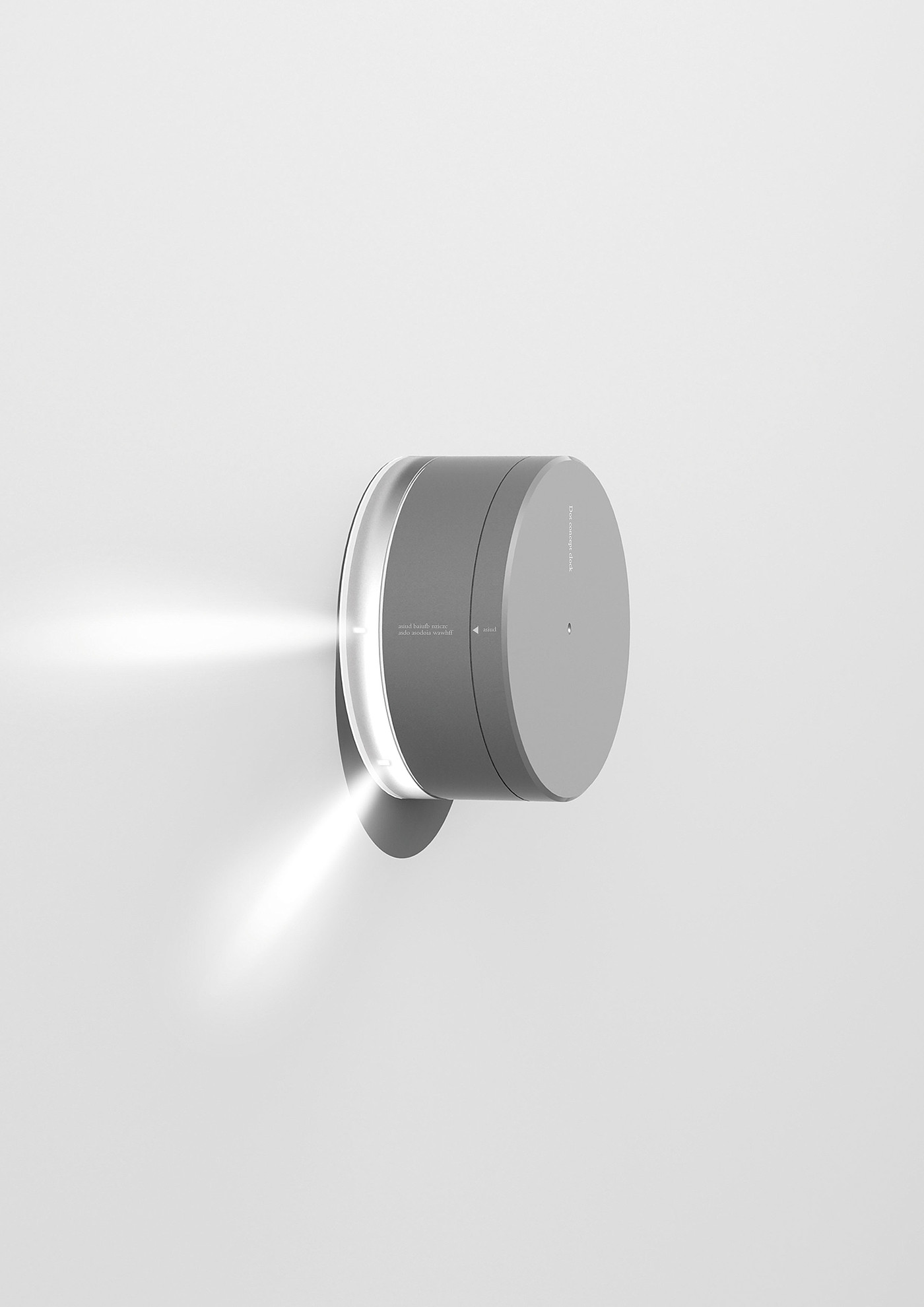2020 red dot design concept award，time，LED projection，Abstract pointer，Clock，concept，
