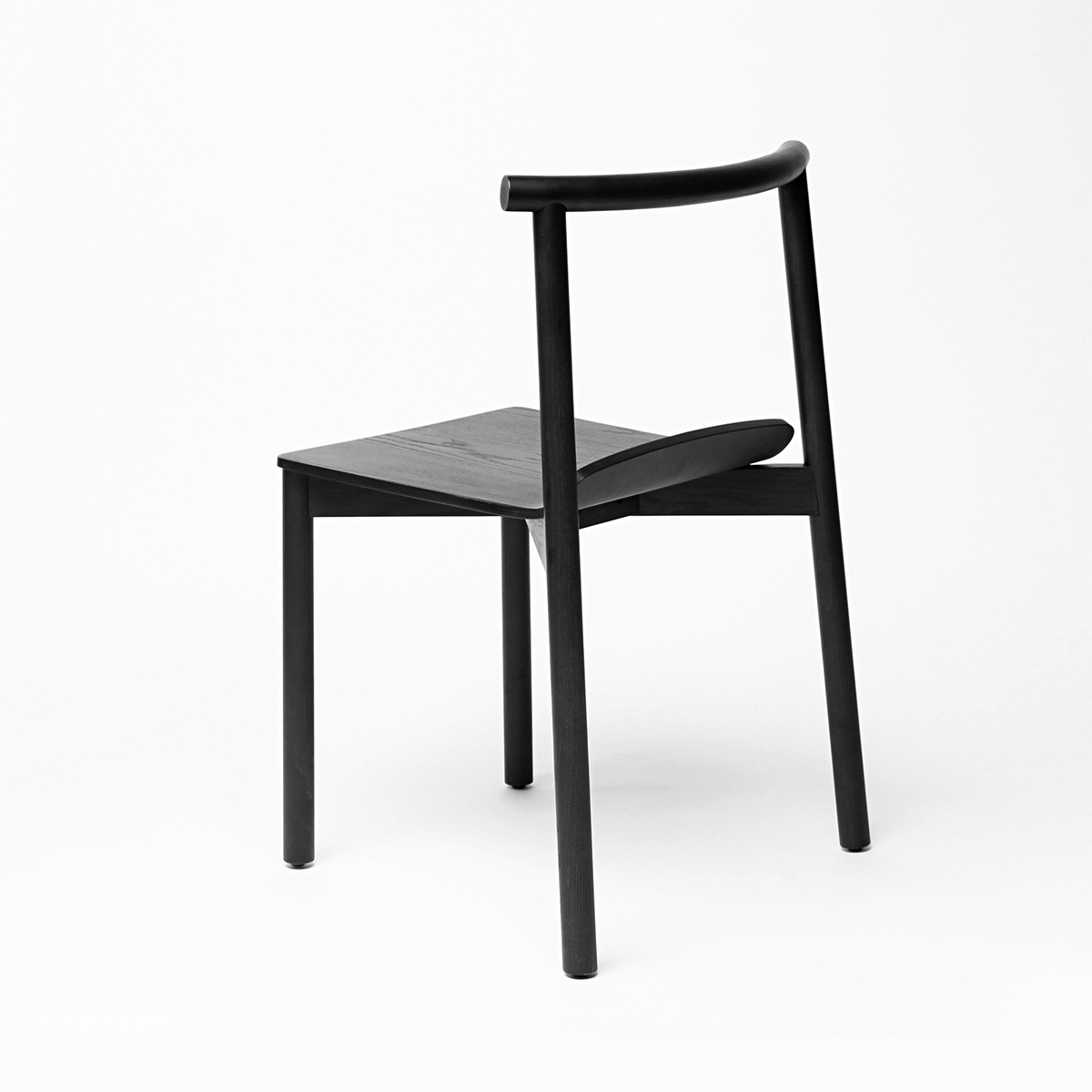 2020 red dot design concept award，Wox，chair，Stack，Pure white wax wood，Ergonomics，